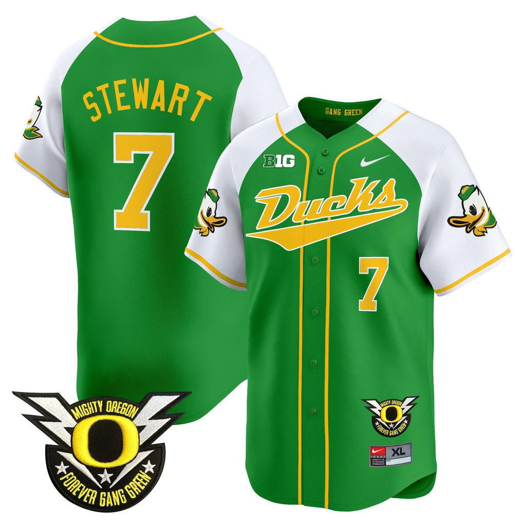 ORE 2024 Forever Gang Green & BIG Patch Vapor Baseball Jersey - Stitched