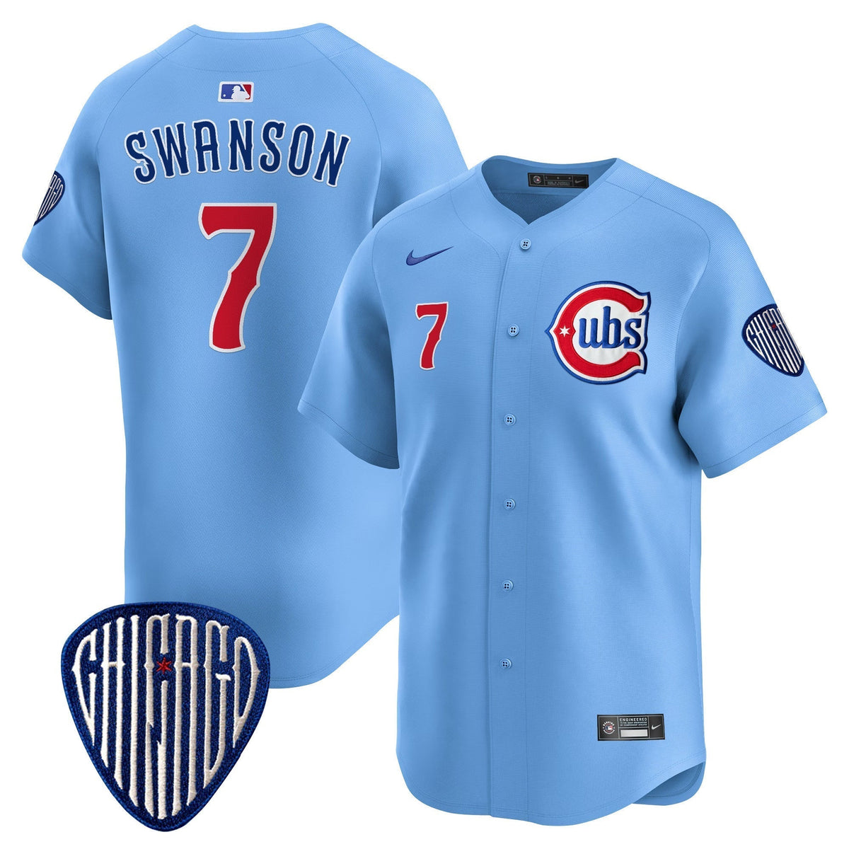 CHC Blue Alternate Vapor Premier Limited Jersey - Stitched