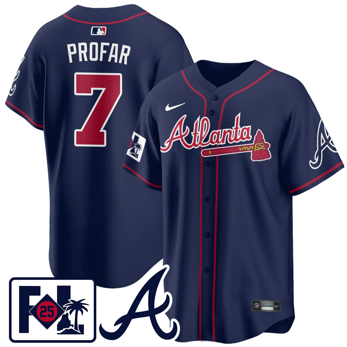ATL 2025 Spring Training Jersey - Stitched