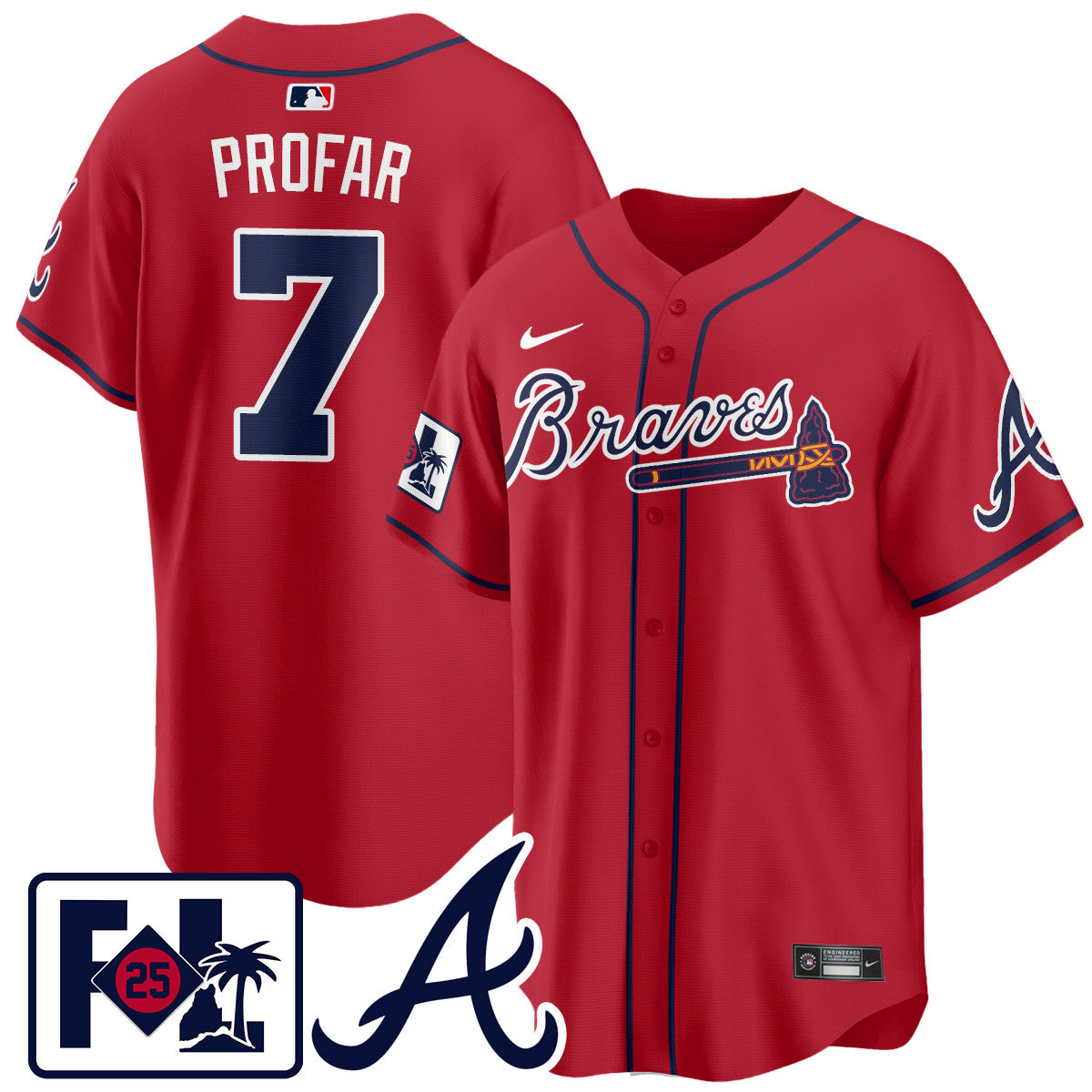 ATL 2025 Spring Training Jersey - Stitched