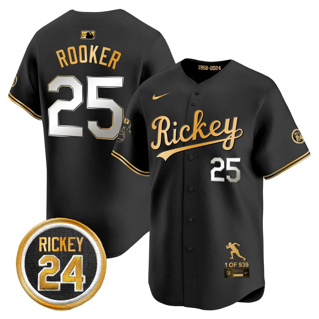 OAK Rickey Tribute style Vapor Premier Limited Jersey - Stitched
