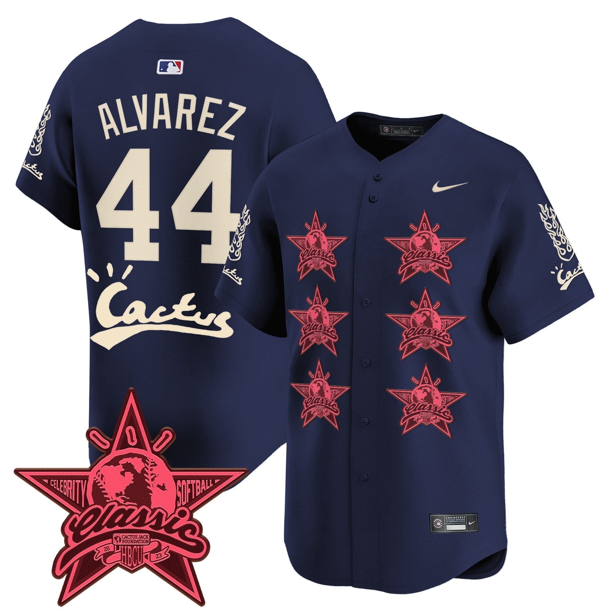 HOU Cactus Jack 2025 Vapor Premier Limited Jersey V2 - Stitched