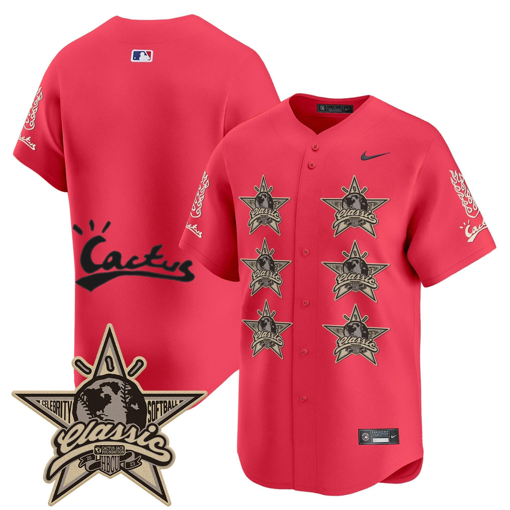 HOU Cactus Jack 2025 Vapor Premier Limited Jersey V2 - Stitched