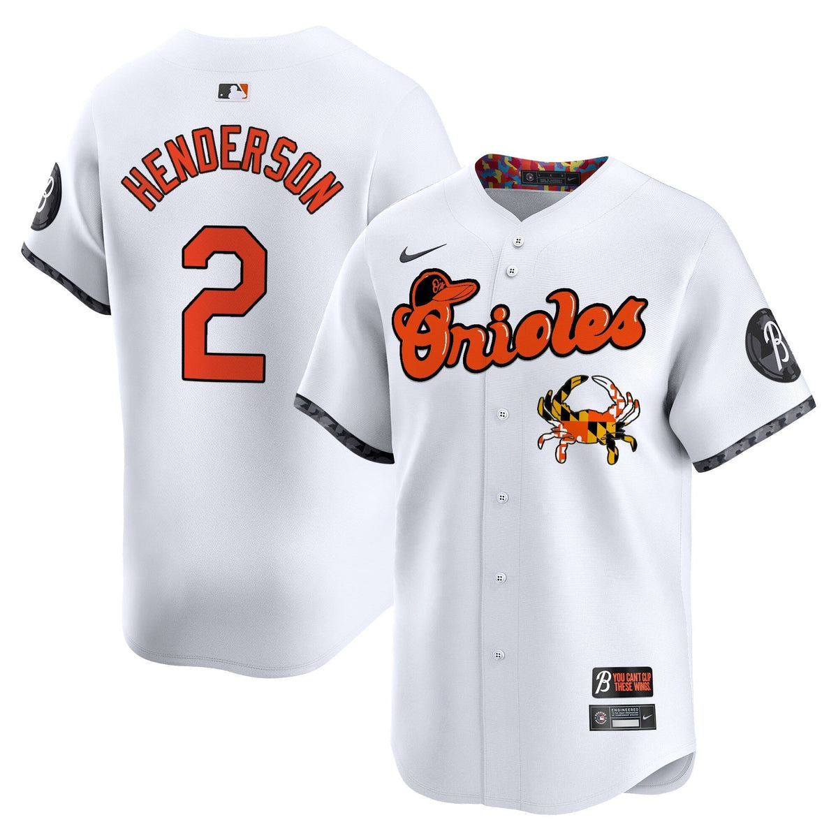 BAL Maryland Blue Crab Vapor Premier Limited Jersey - Stitched