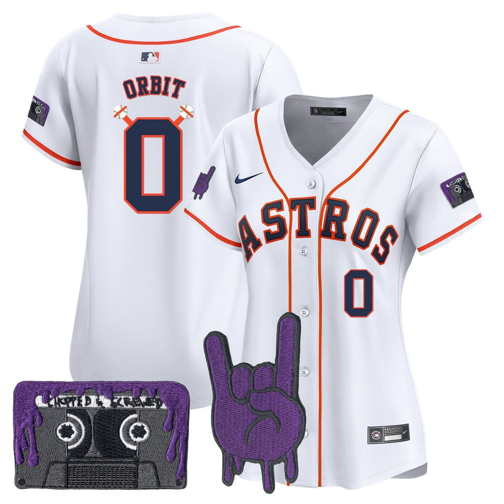 Women's HOU DJ Screw Patch Vapor Premier Limited Jersey - Stitched