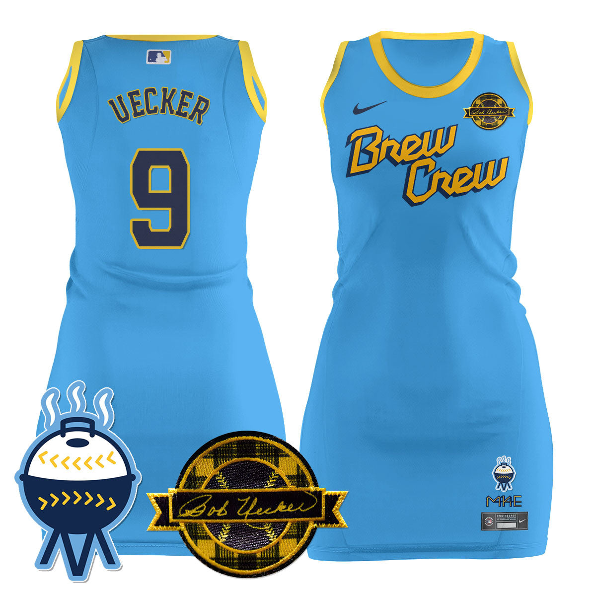 MIL Limited Dress - Bob Uecker Patch - Stitched