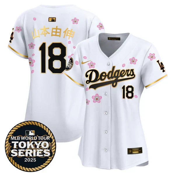 Women's Dodgers Tokyo Series 2025 Vapor Premier Limited Jersey V2 - Stitched