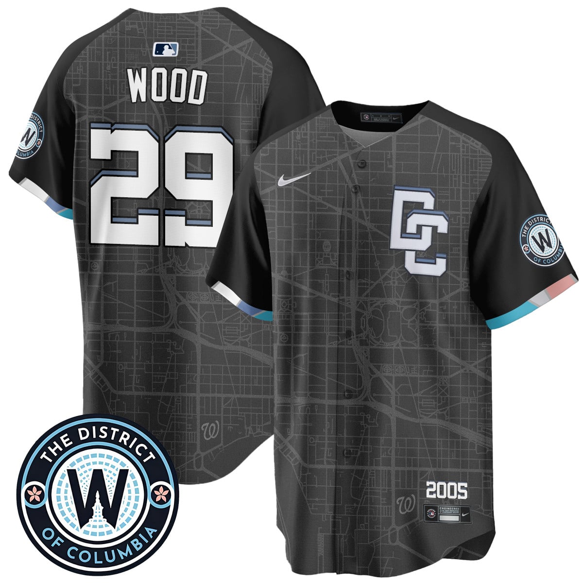Men's Washington Nationals 2025 City Connect Limited Jersey - All Stitched