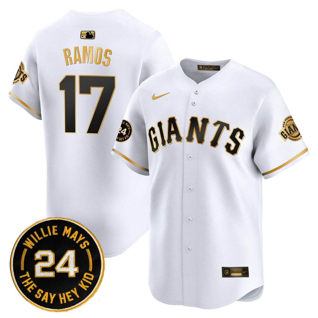 SF 2025 Willie Mays Patch Vapor Premier Limited Jersey - Stitched