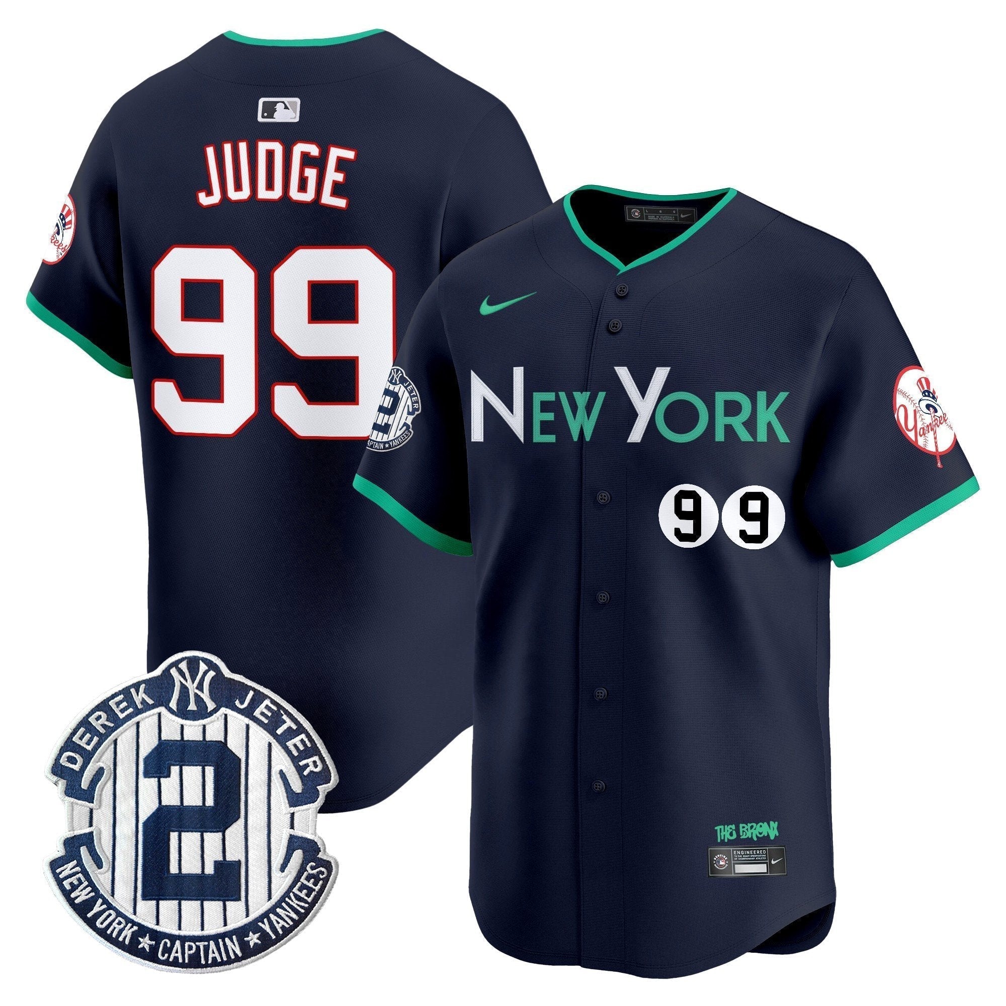 NYY City Connect Vapor Premier Limited Jersey - Stitched