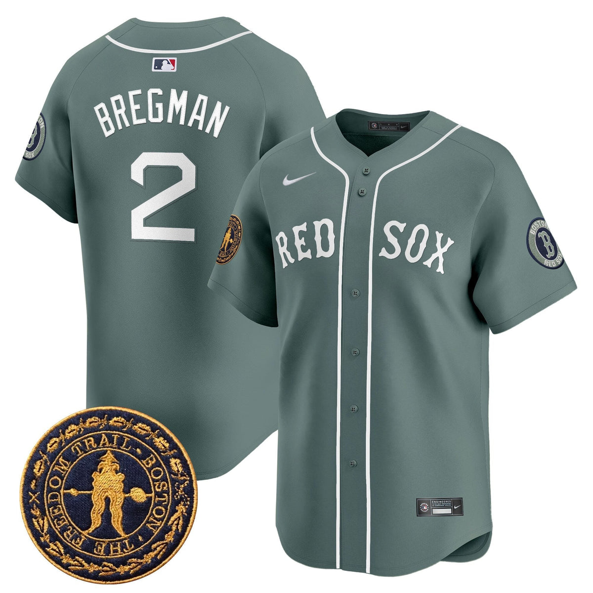 BOS Freedom Trail Patch Vapor Premier Limited Jersey - Stitched
