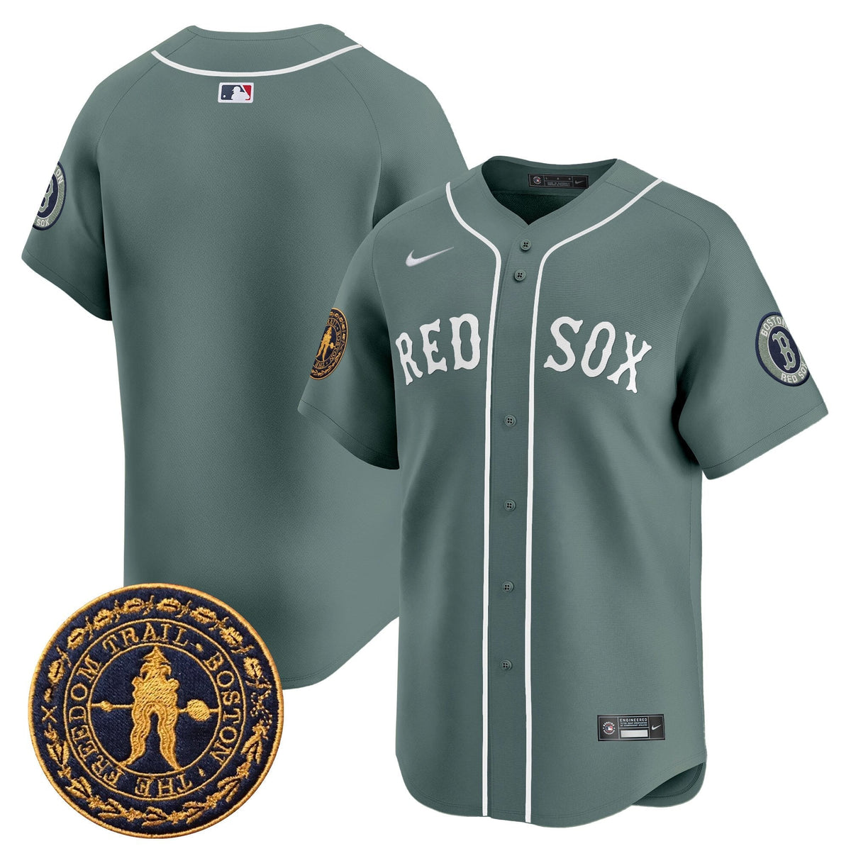 BOS Freedom Trail Patch Vapor Premier Limited Jersey - Stitched