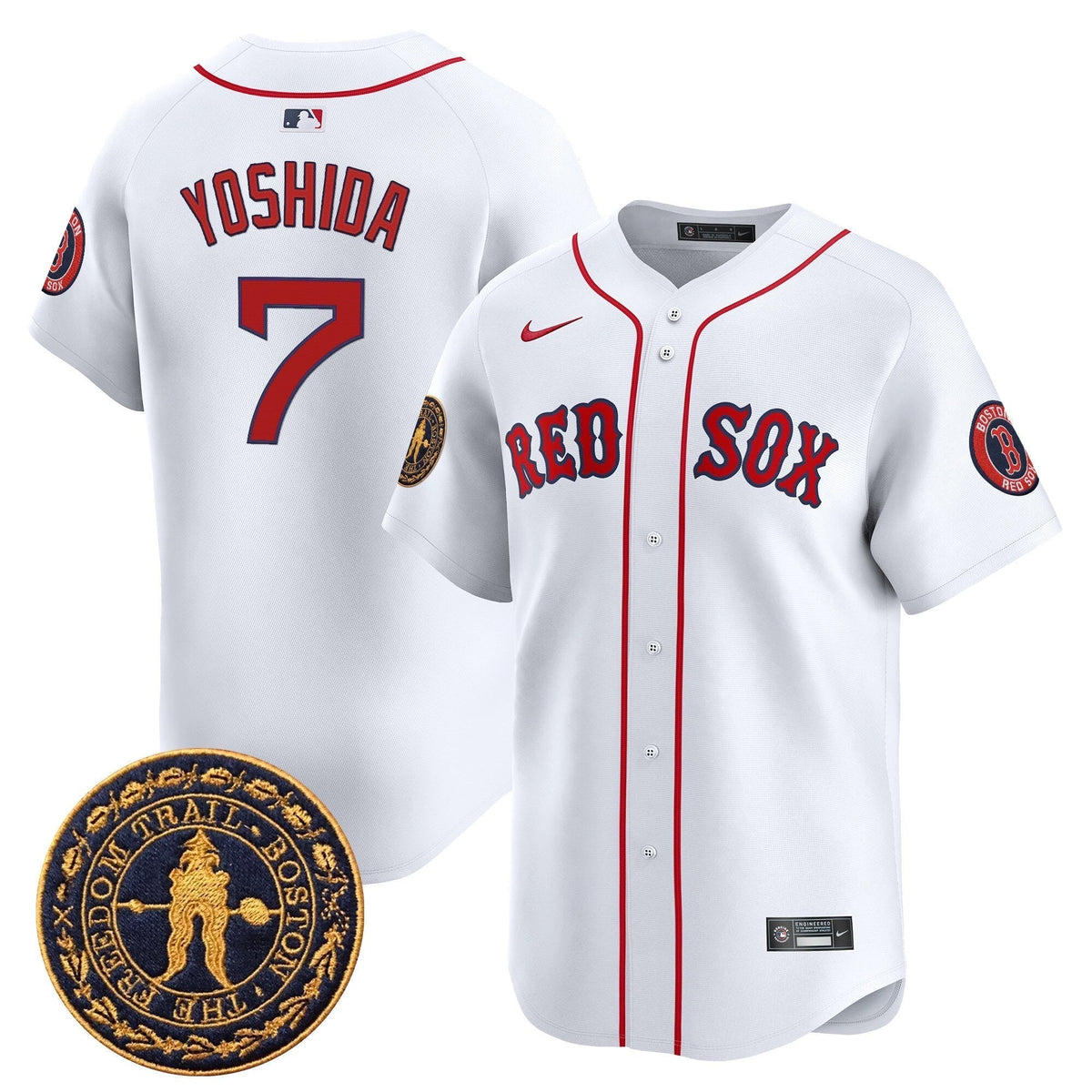 BOS Freedom Trail Patch Vapor Premier Limited Jersey - Stitched