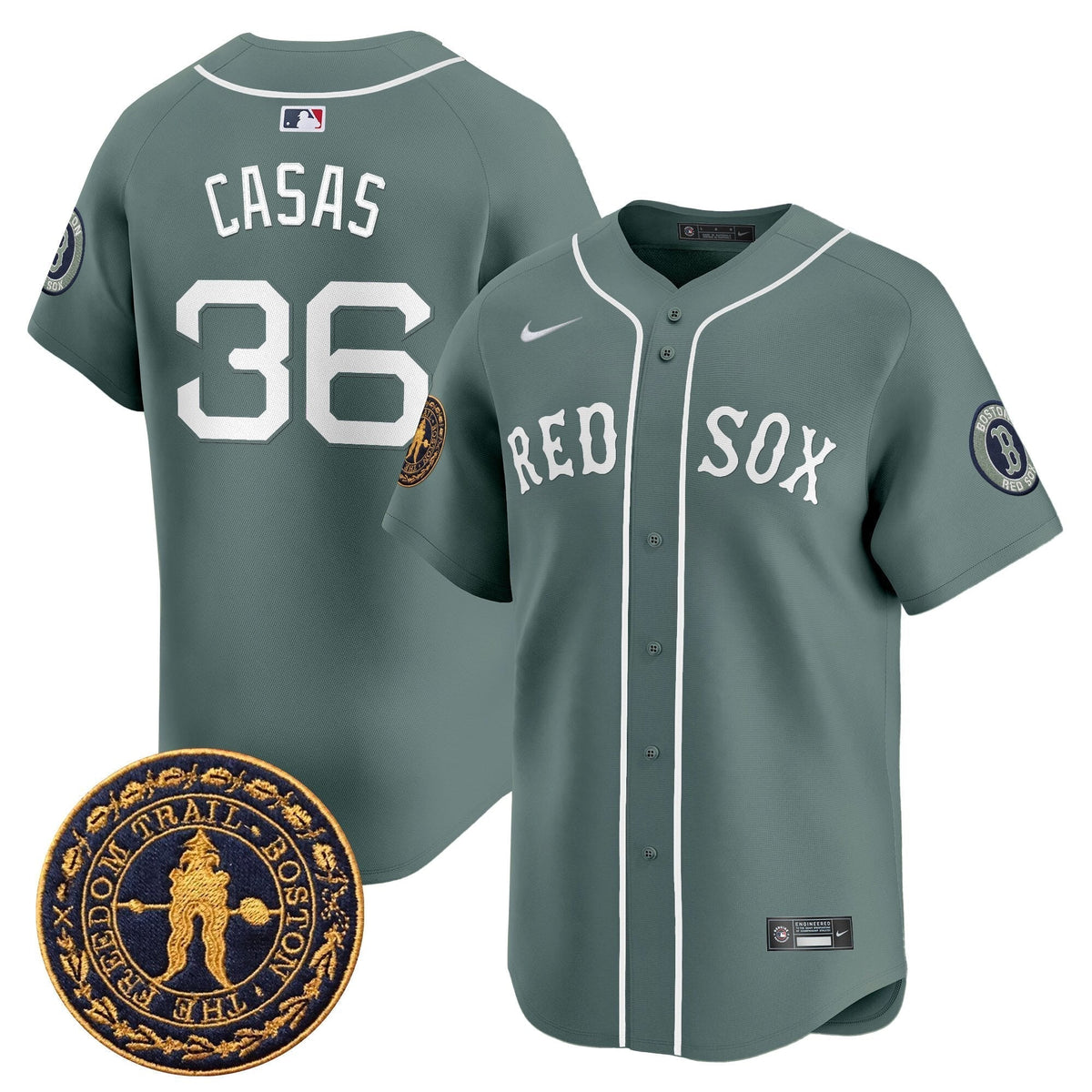 BOS Freedom Trail Patch Vapor Premier Limited Jersey - Stitched