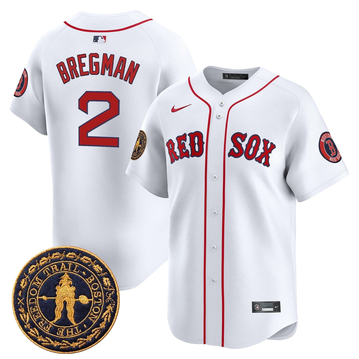 BOS Freedom Trail Patch Vapor Premier Limited Jersey - Stitched