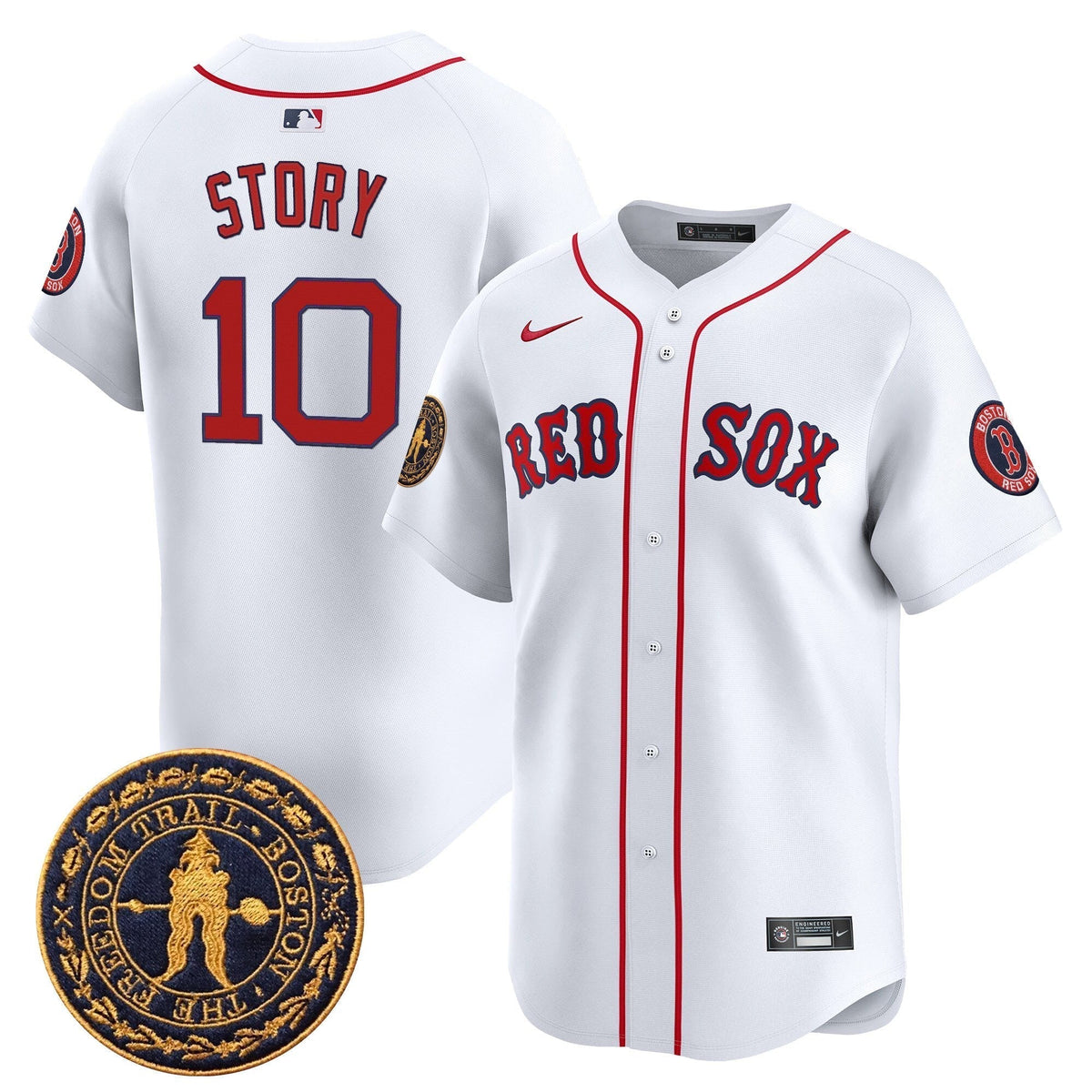 BOS Freedom Trail Patch Vapor Premier Limited Jersey - Stitched
