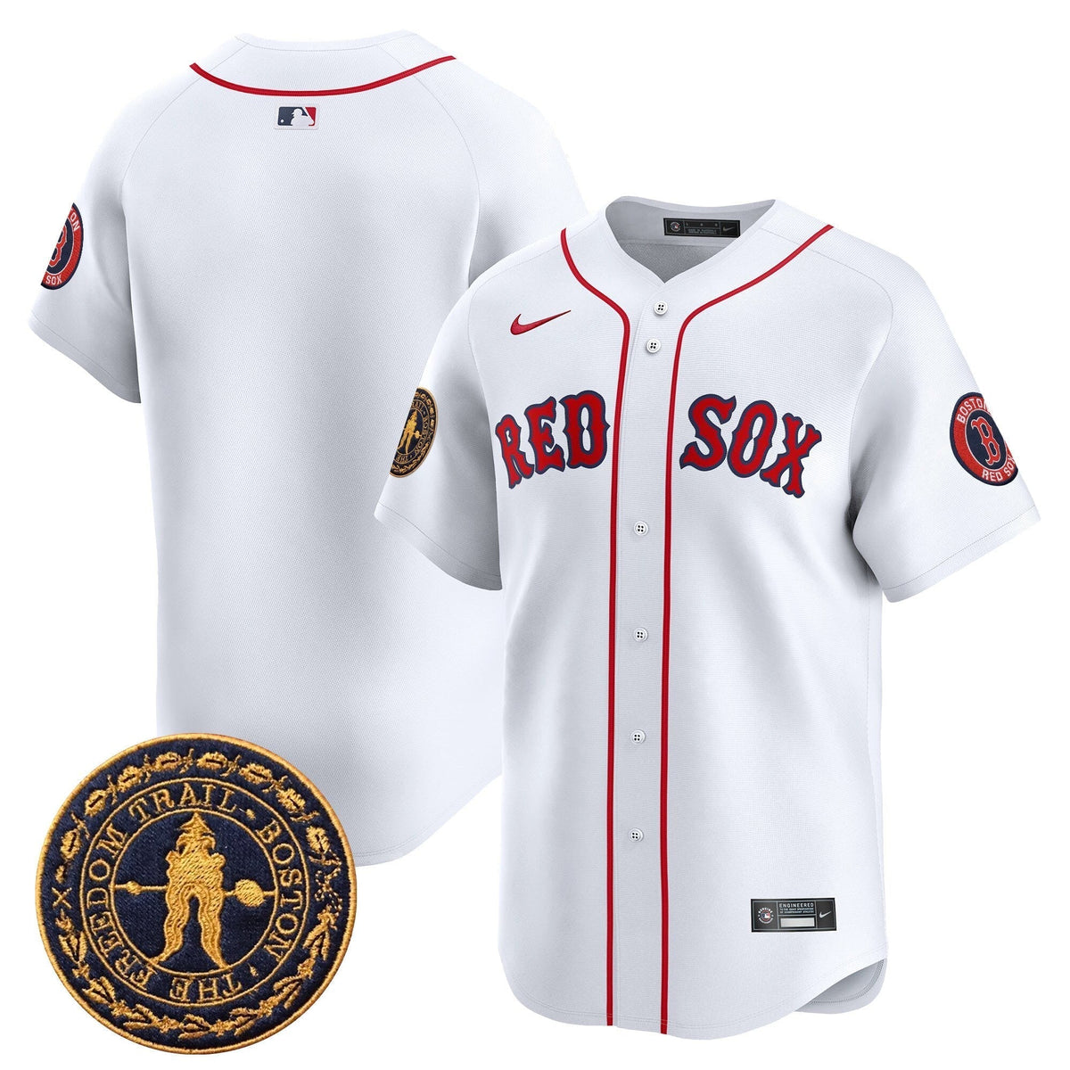 BOS Freedom Trail Patch Vapor Premier Limited Jersey - Stitched