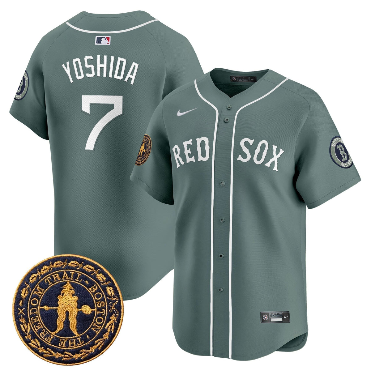 BOS Freedom Trail Patch Vapor Premier Limited Jersey - Stitched