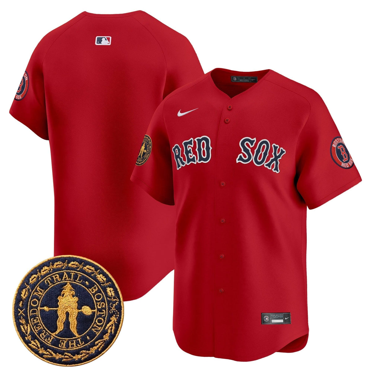 BOS Freedom Trail Patch Vapor Premier Limited Jersey - Stitched