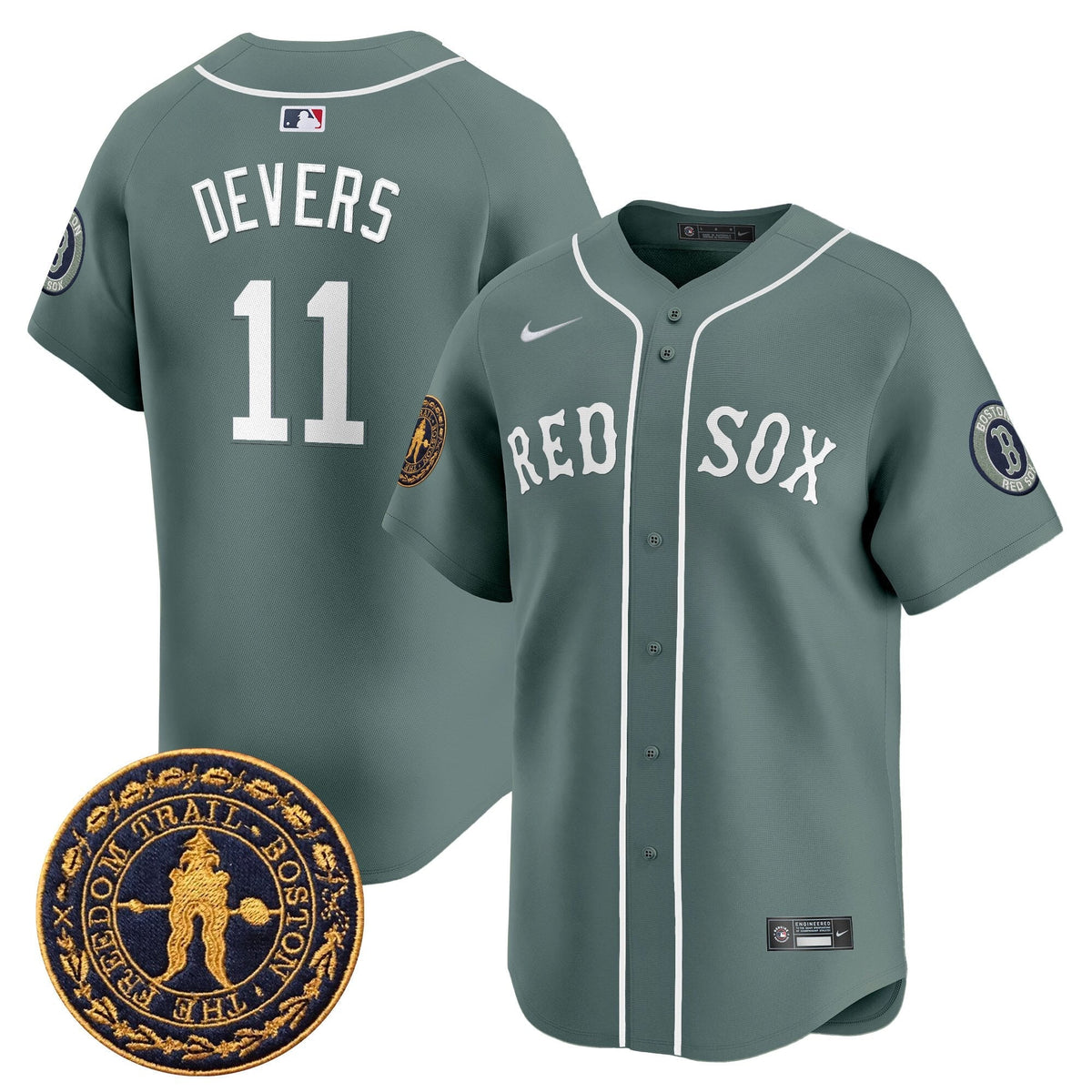 BOS Freedom Trail Patch Vapor Premier Limited Jersey - Stitched