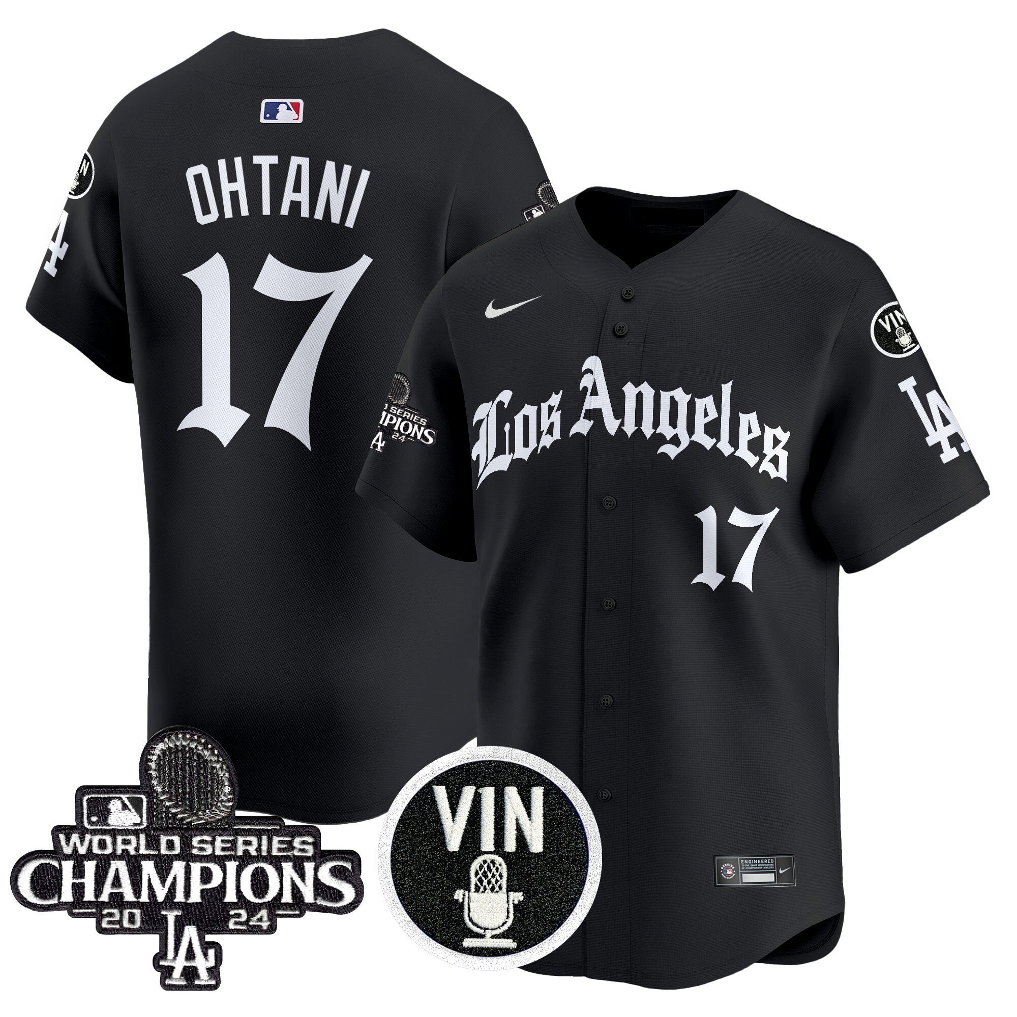 Dodgers 2025 LA Gothic Style Vapor Premier Limited Jersey - Stitched