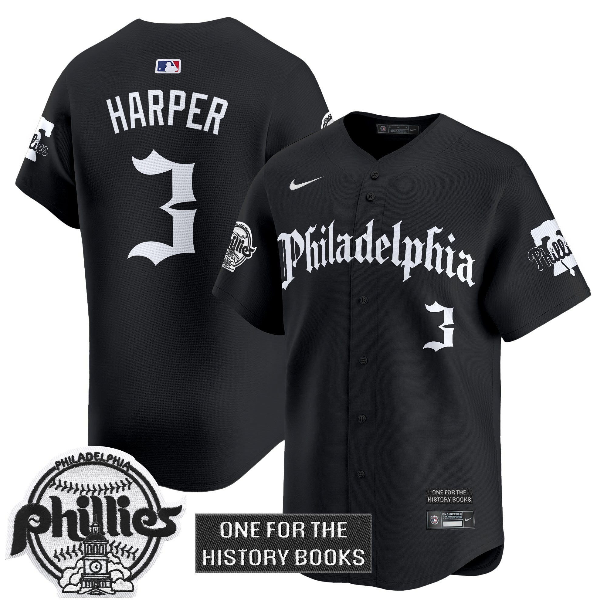 Phillies 'Retro Newspaper Edition' Vapor Premier Limited Jersey - Stitched
