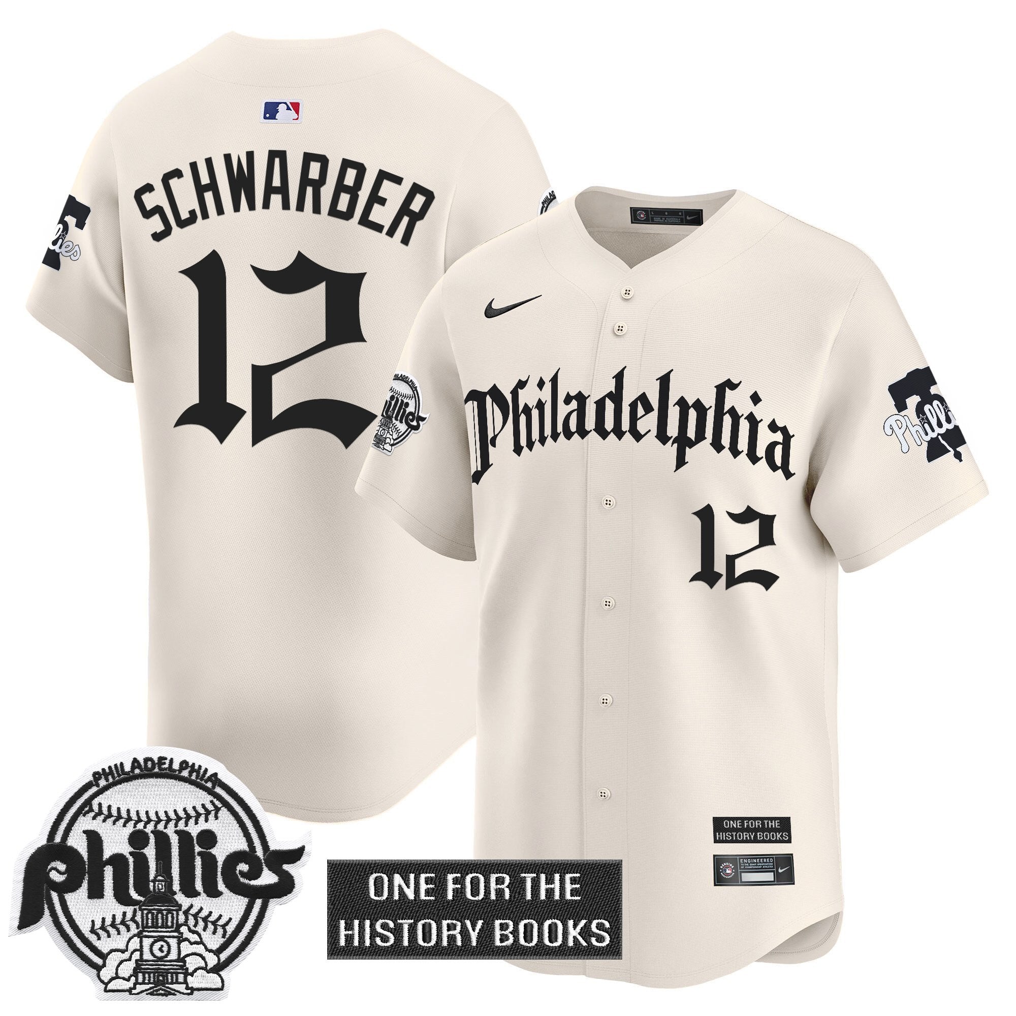 Phillies 'Retro Newspaper Edition' Vapor Premier Limited Jersey - Stitched