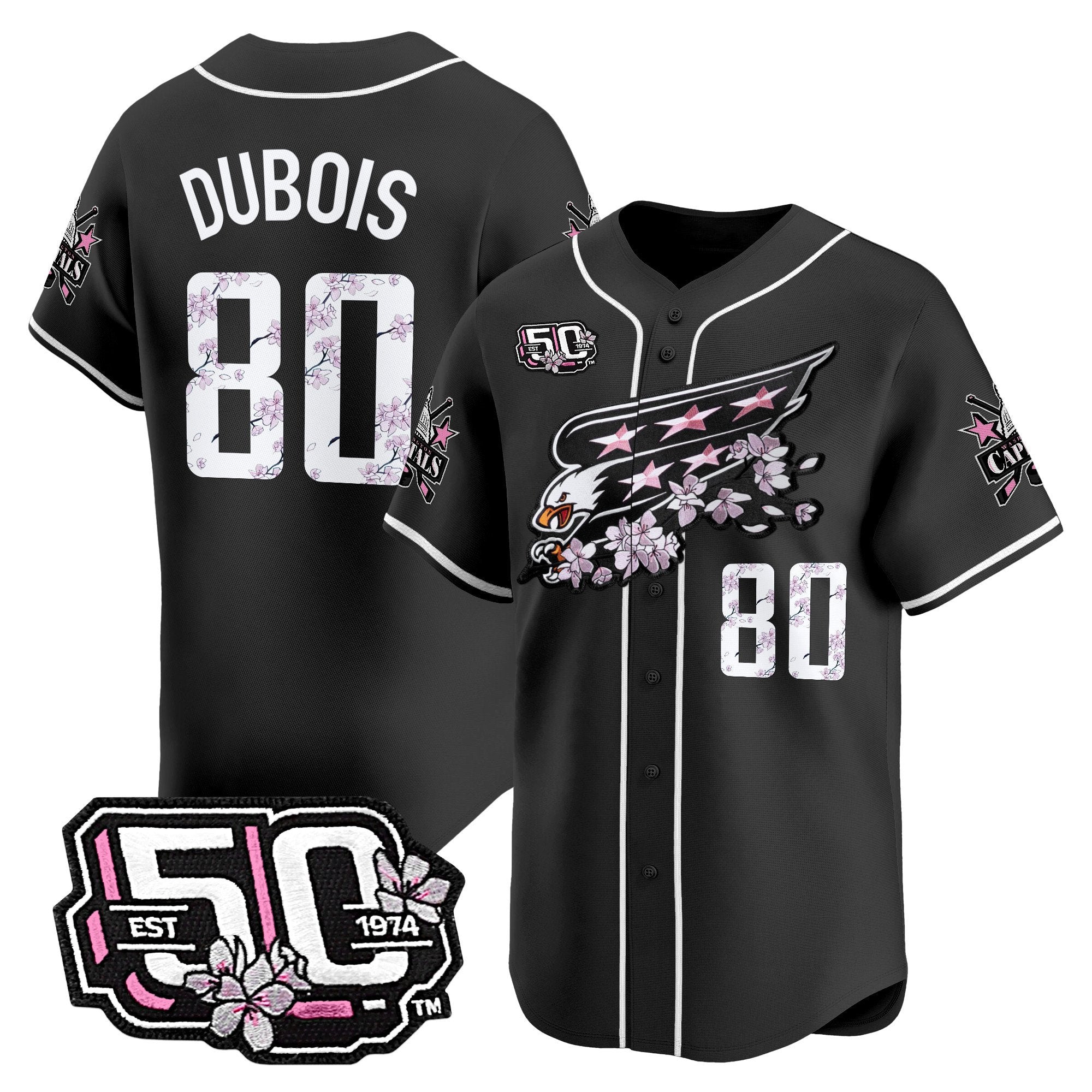 2025 WSH 50th Anniversary Cherry Blossom Style Vapor Premier Limited Jersey - Stitched