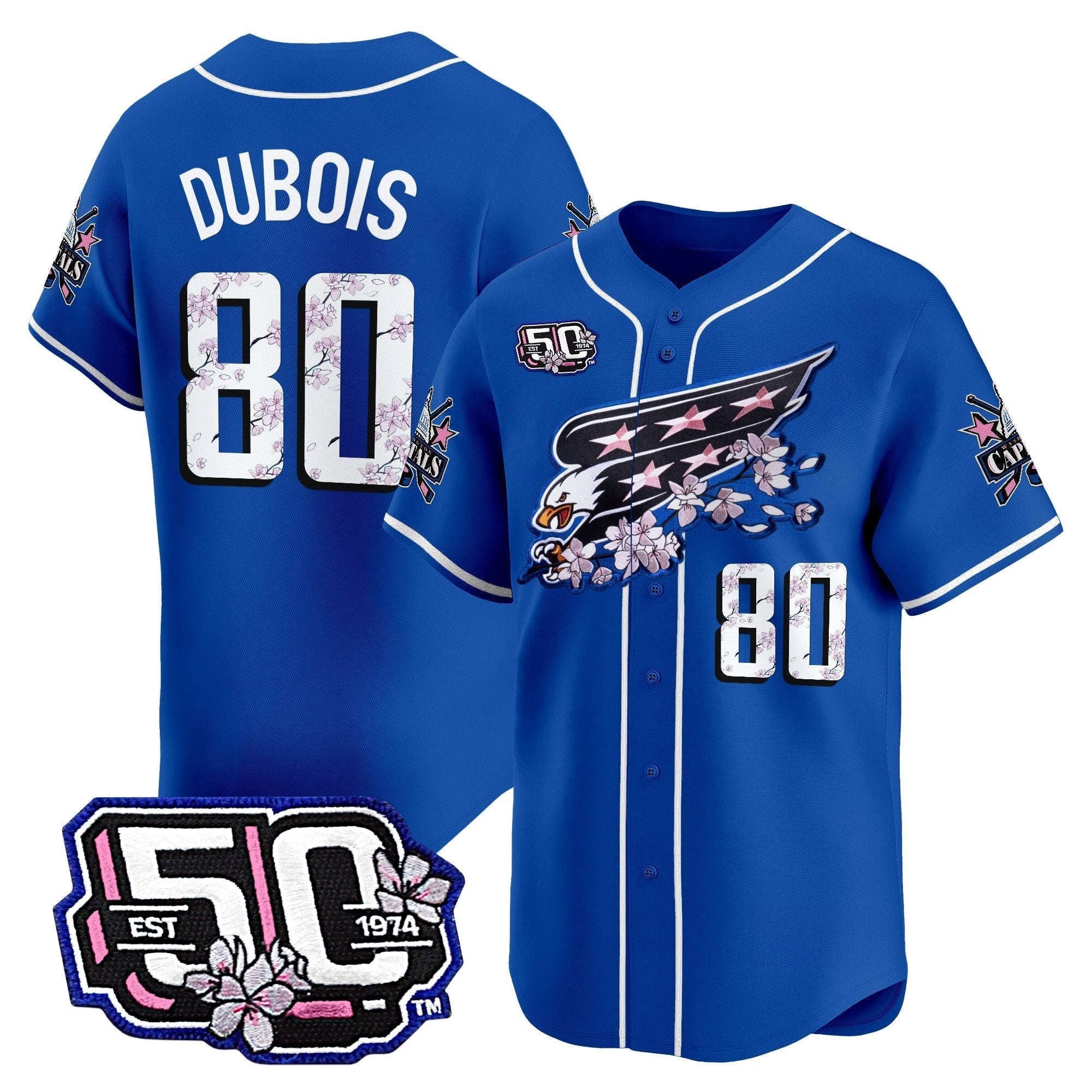 2025 WSH 50th Anniversary Cherry Blossom Style Vapor Premier Limited Jersey - Stitched