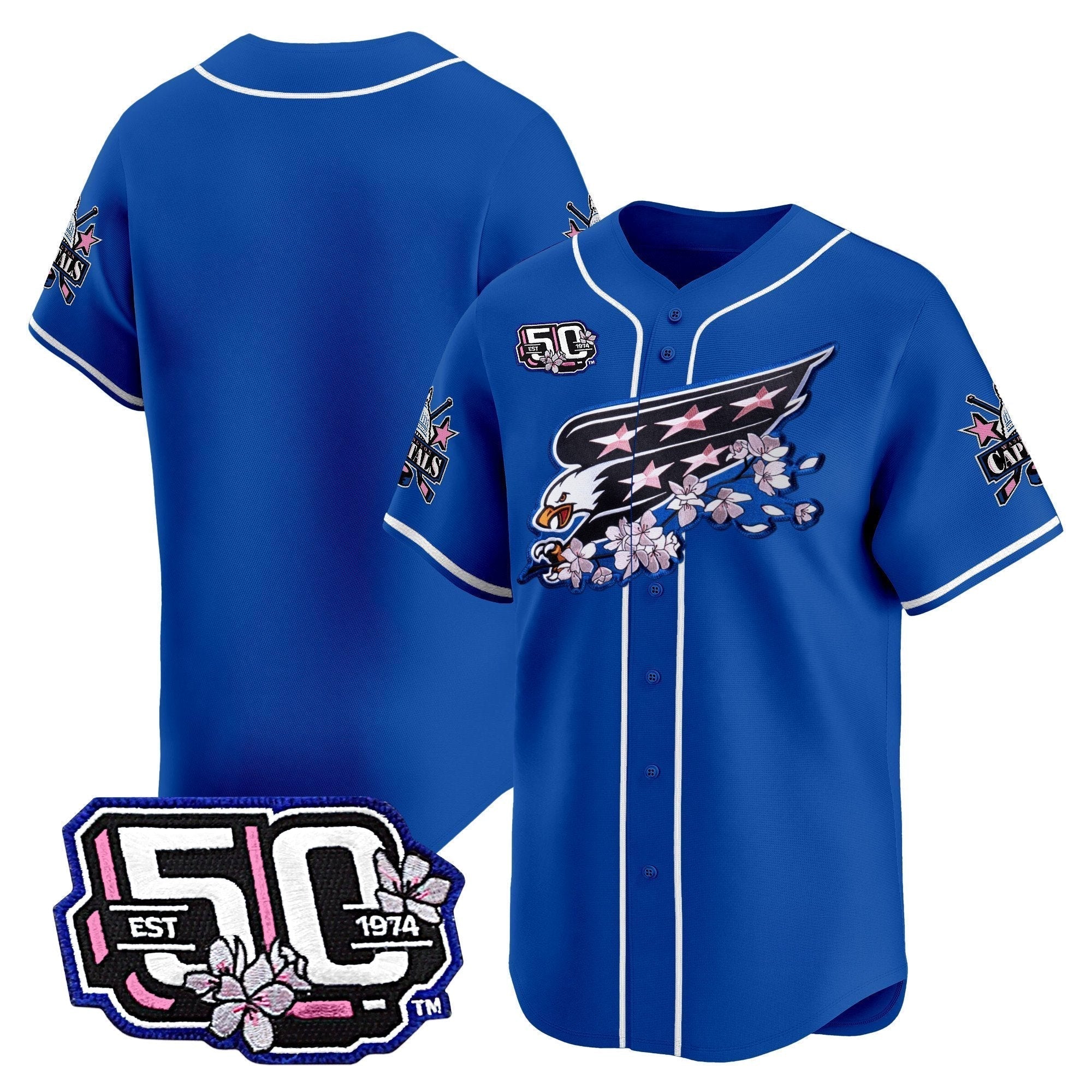 2025 WSH 50th Anniversary Cherry Blossom Style Vapor Premier Limited Jersey - Stitched