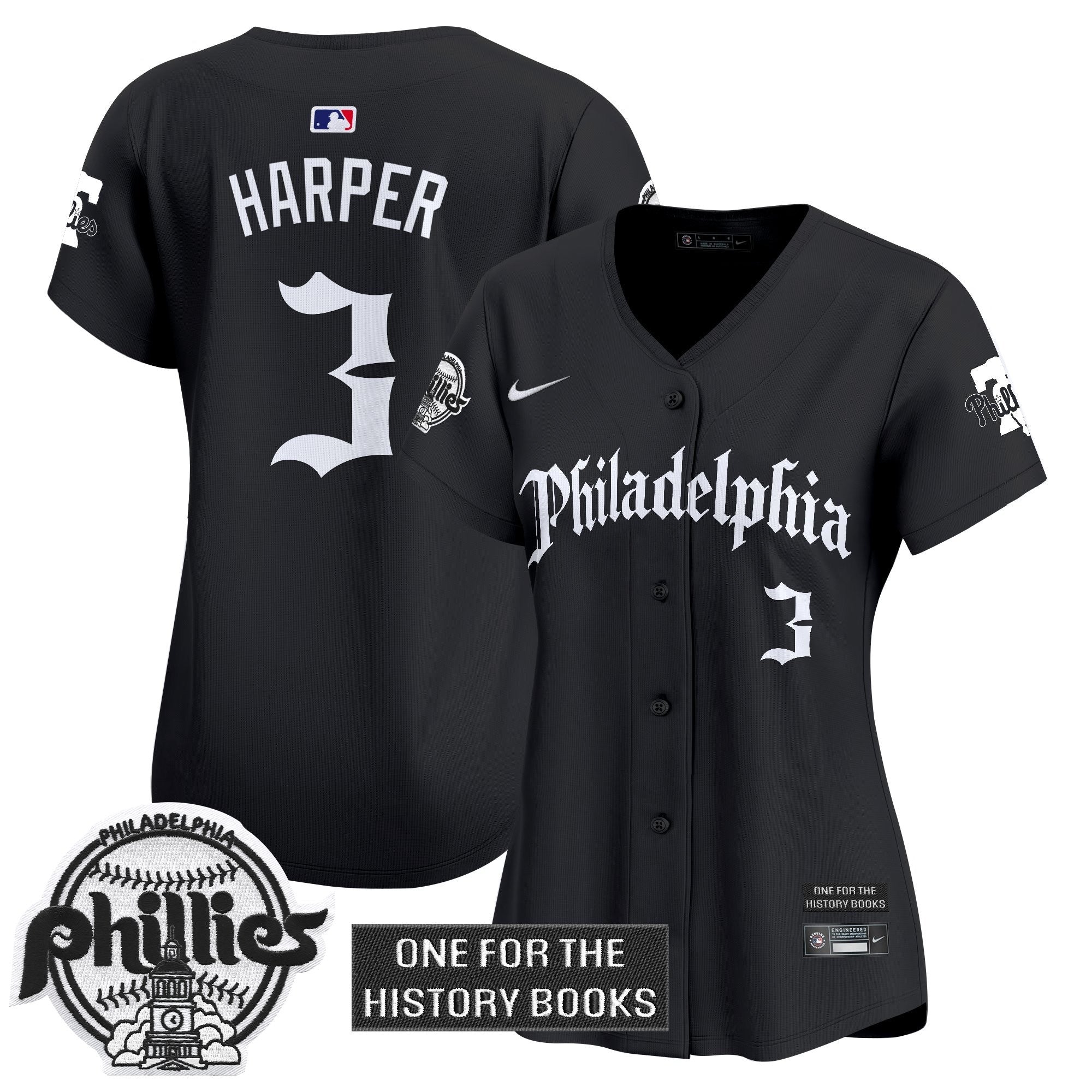 Women's Phillies 'Retro Newspaper Edition' Vapor Premier Limited Jersey - Stitched