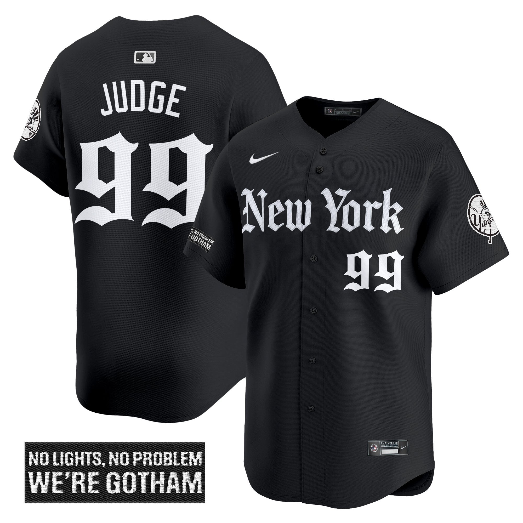 NYY 'Gothic Legacy Edition' Vapor Premier Limited Jersey - Stitched
