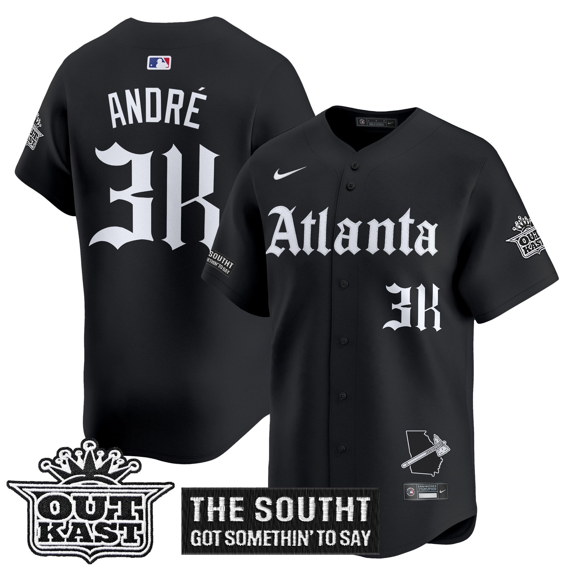 ATL 'Gothic South x Outkast Edition' Vapor Premier Limited Jersey - Stitched