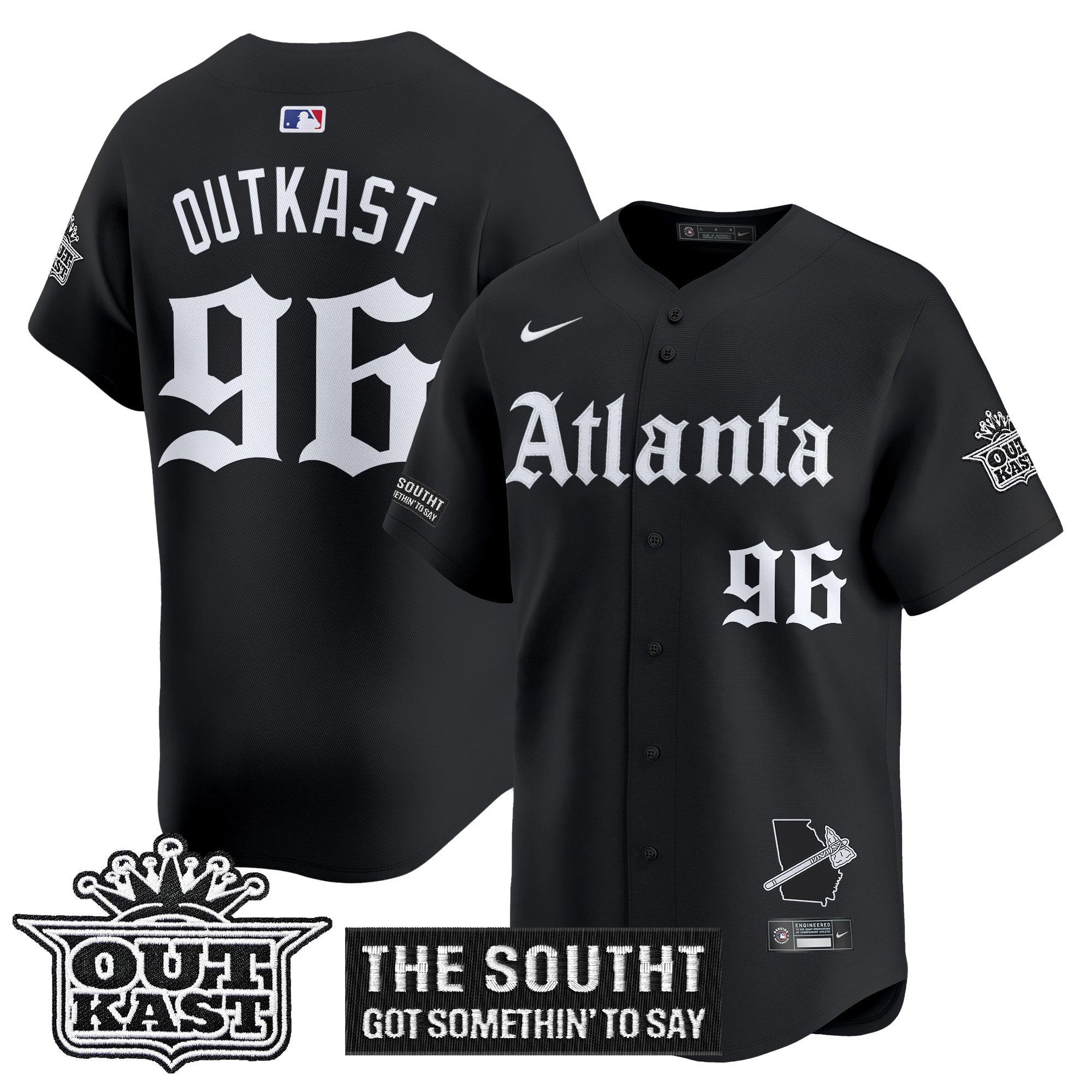 ATL 'Gothic South x Outkast Edition' Vapor Premier Limited Jersey - Stitched