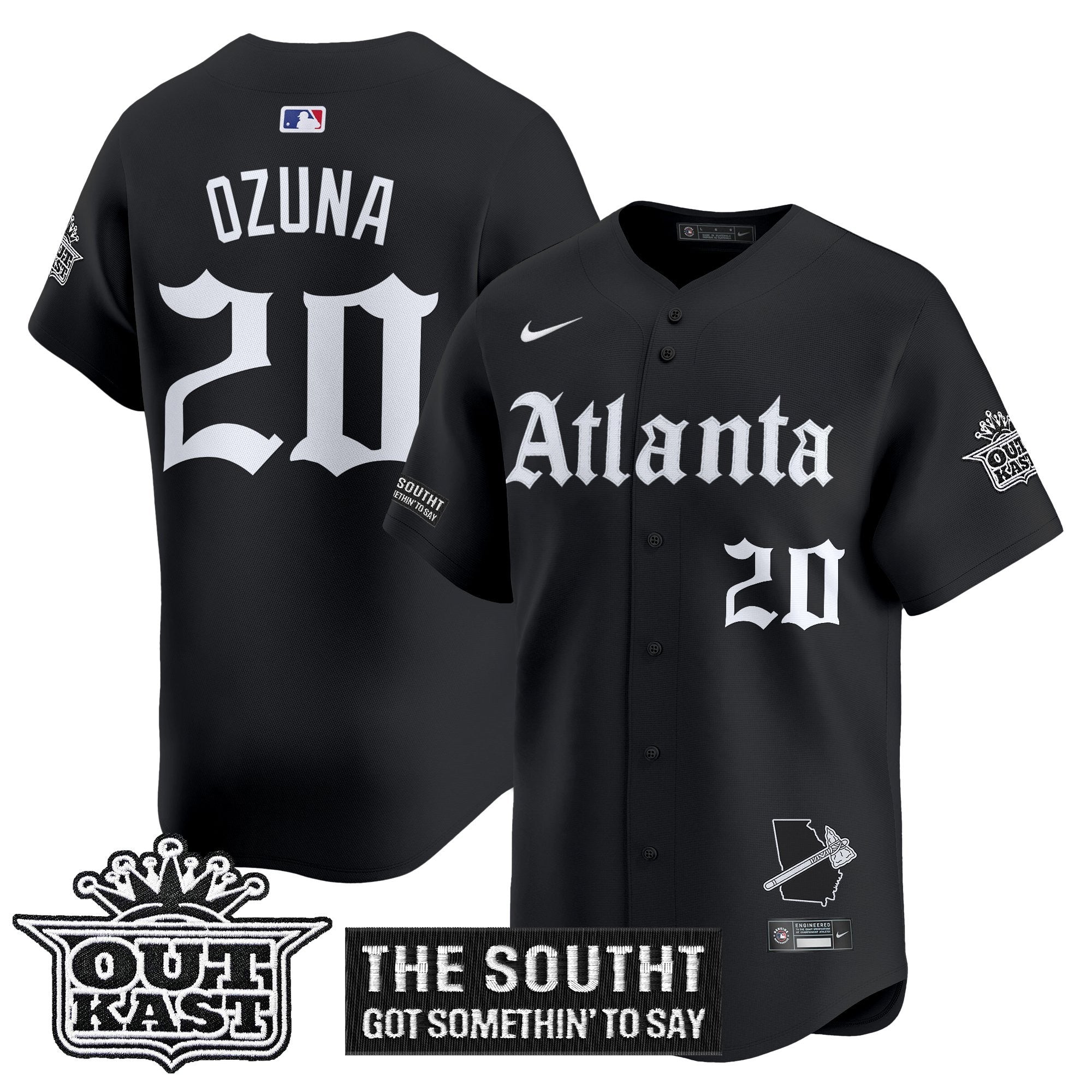 ATL 'Gothic South x Outkast Edition' Vapor Premier Limited Jersey - Stitched