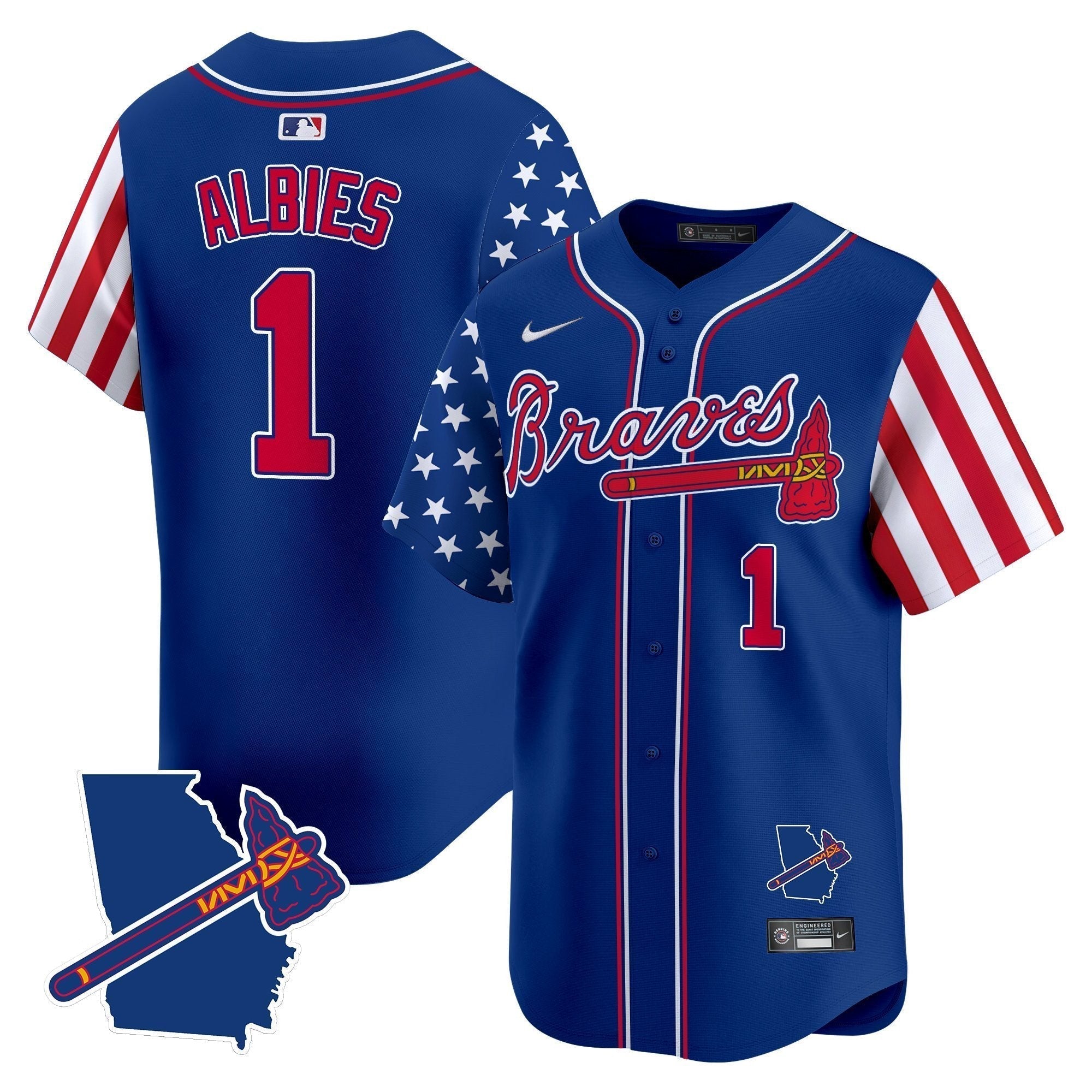 ATL 2025 Independence Day Vapor Premier Limited Jersey N1 - Stitched