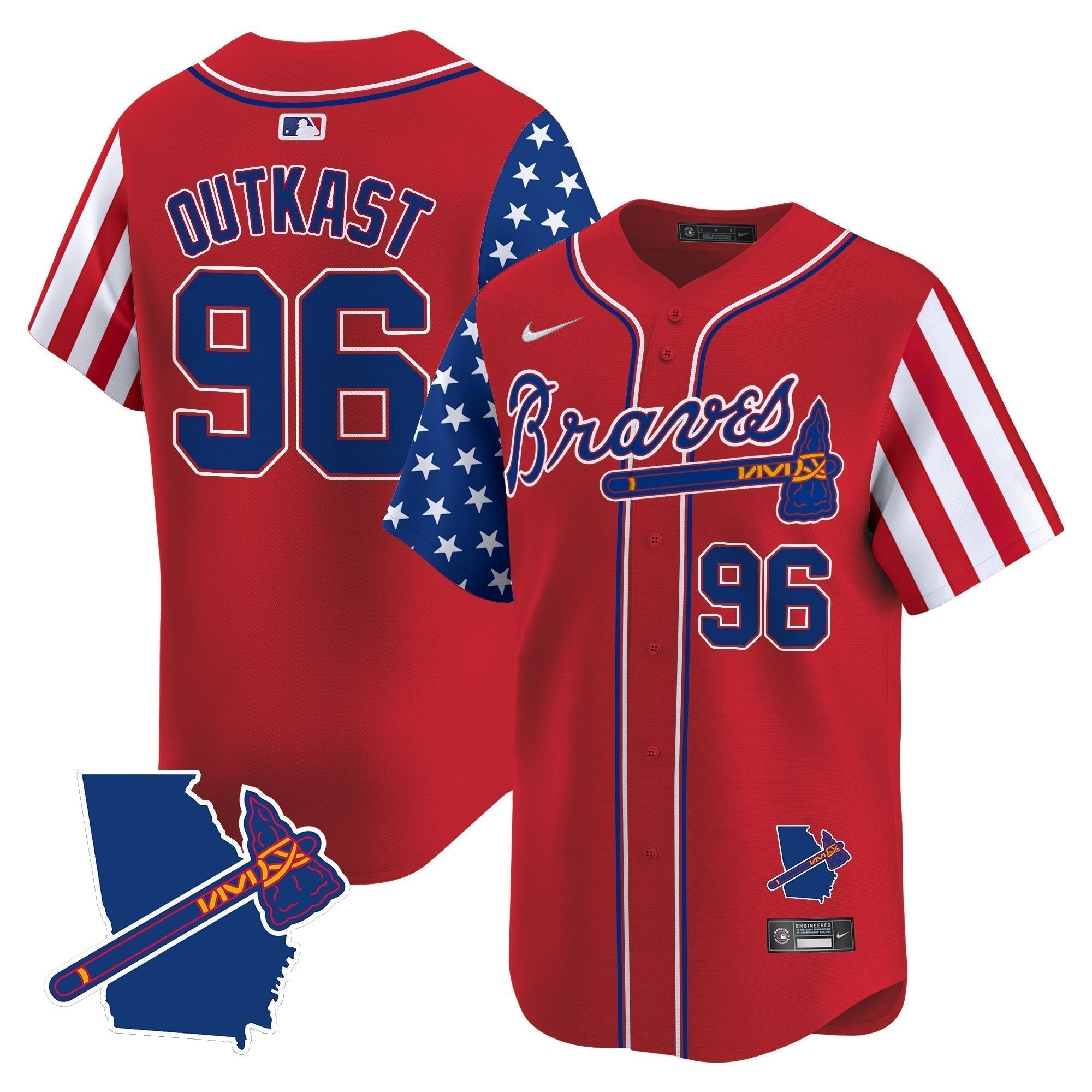 ATL 2025 Memorial Day Vapor Premier Limited Jersey - Stitched