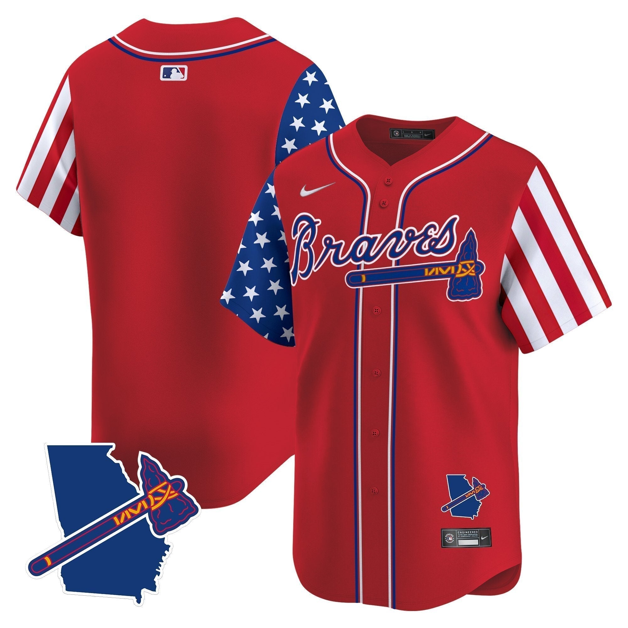 ATL 2025 Independence Day Vapor Premier Limited Jersey N1 - Stitched