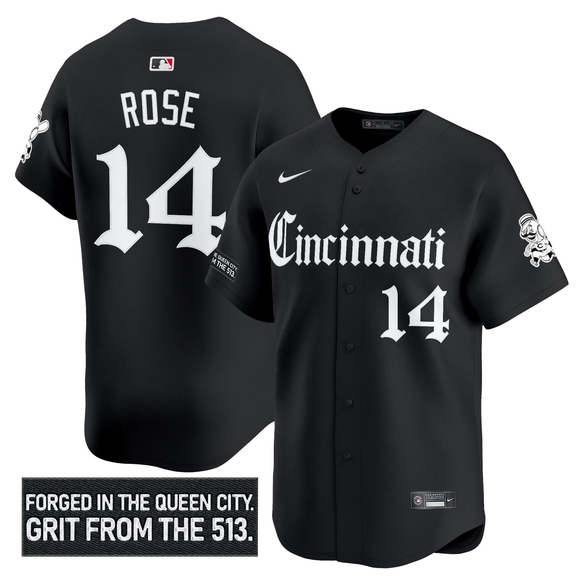 CIN 'Gothic Queen City Edition' Vapor Premier Limited Jersey - Stitched