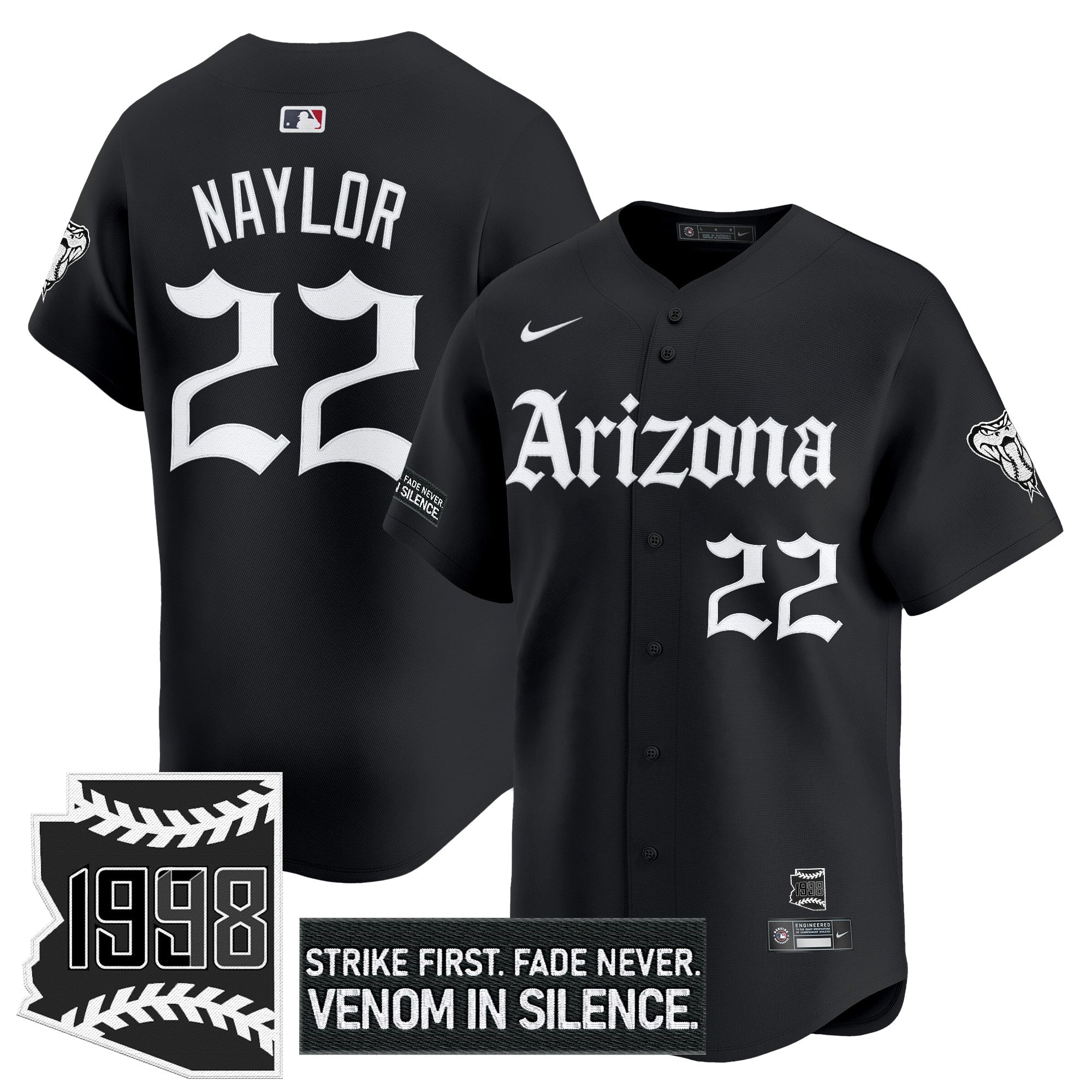 ARI 'Gothic Desert Fang Edition' Vapor Premier Limited Jersey - Stitched
