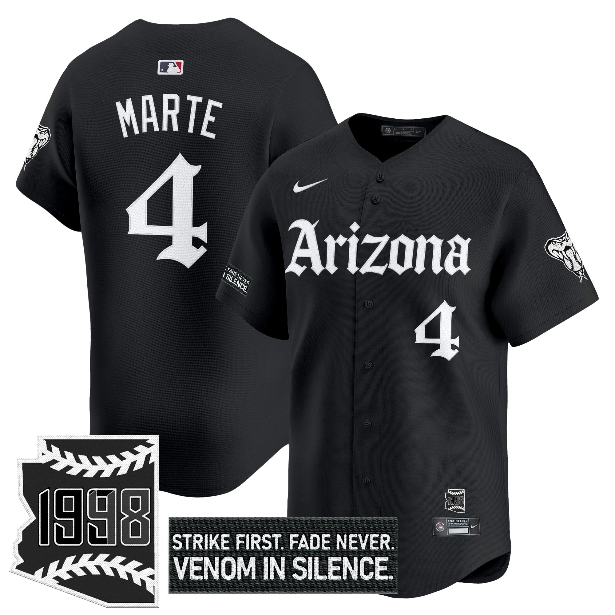 ARI 'Gothic Desert Fang Edition' Vapor Premier Limited Jersey - Stitched