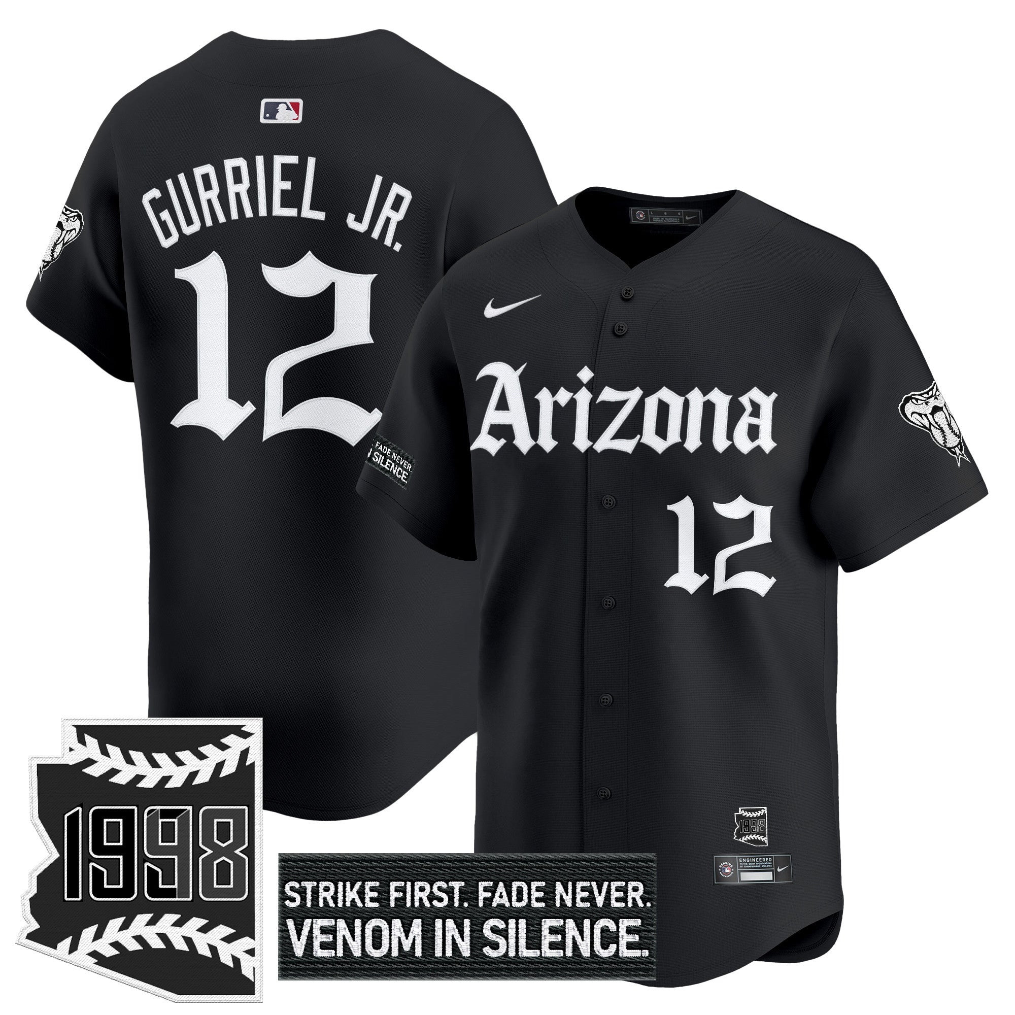 ARI 'Gothic Desert Fang Edition' Vapor Premier Limited Jersey - Stitched