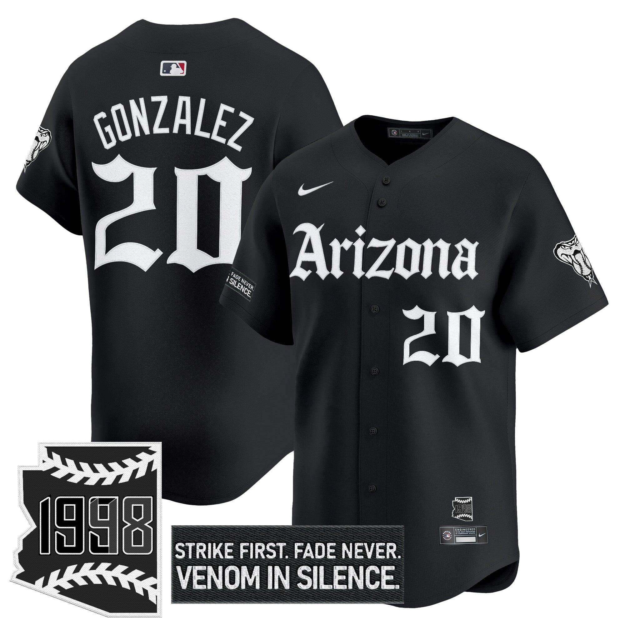 ARI 'Gothic Desert Fang Edition' Vapor Premier Limited Jersey - Stitched