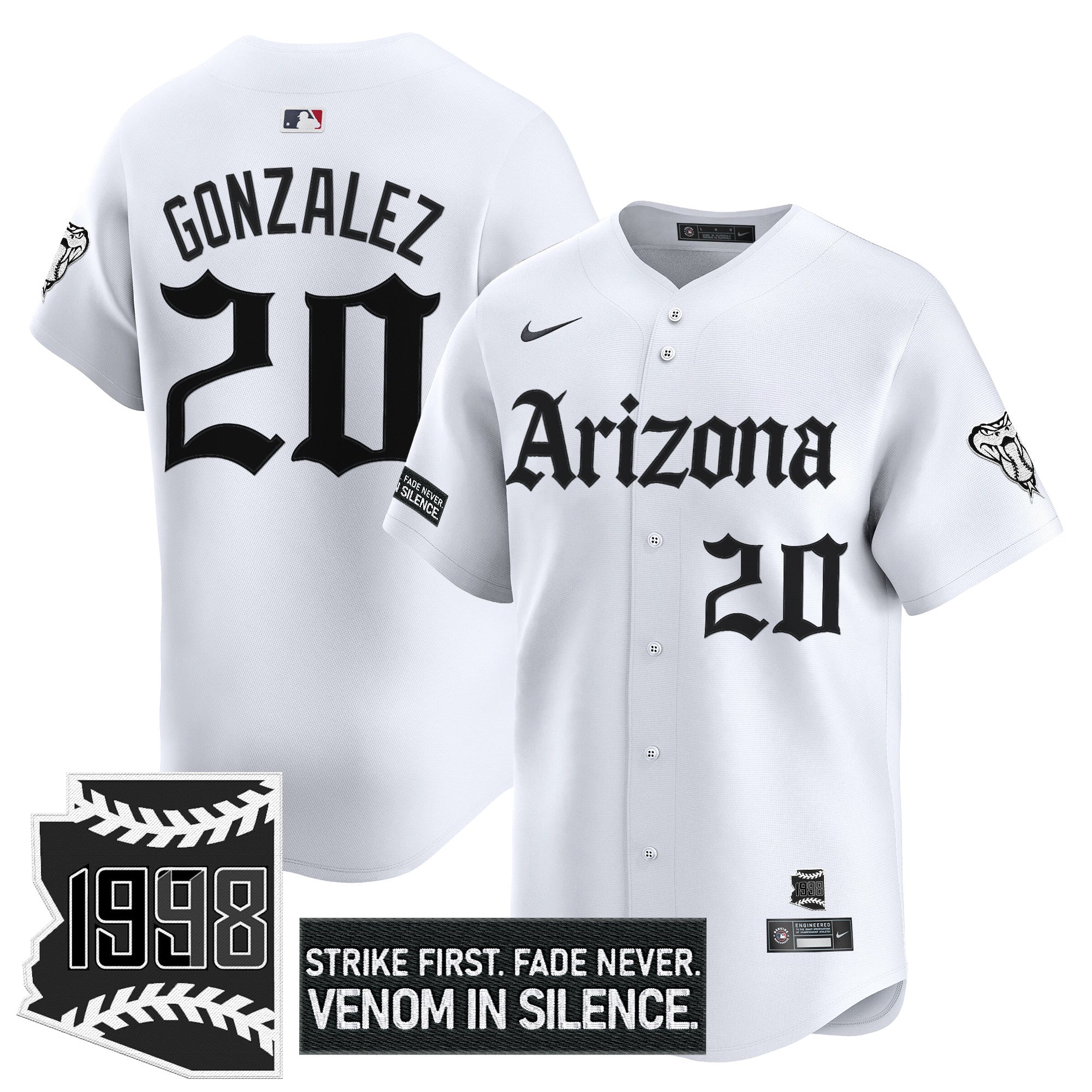 ARI 'Gothic Desert Fang Edition' Vapor Premier Limited Jersey - Stitched