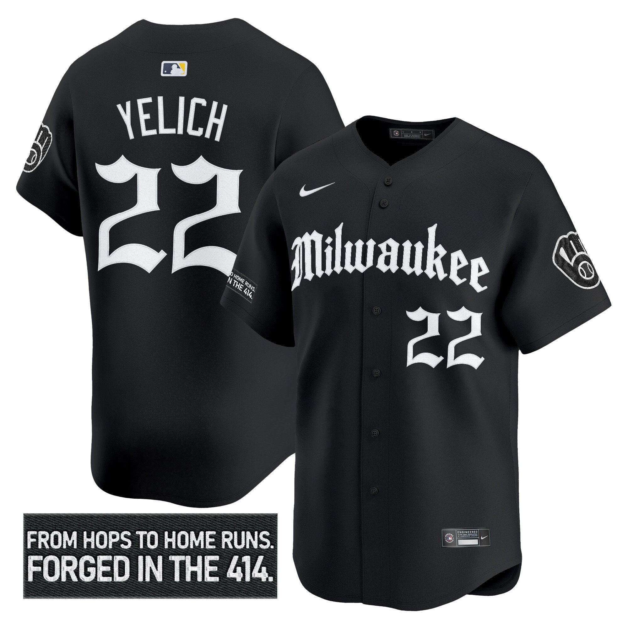 MIL 'Gothic 414 Shadows Edition' Vapor Premier Limited Jersey - Stitched