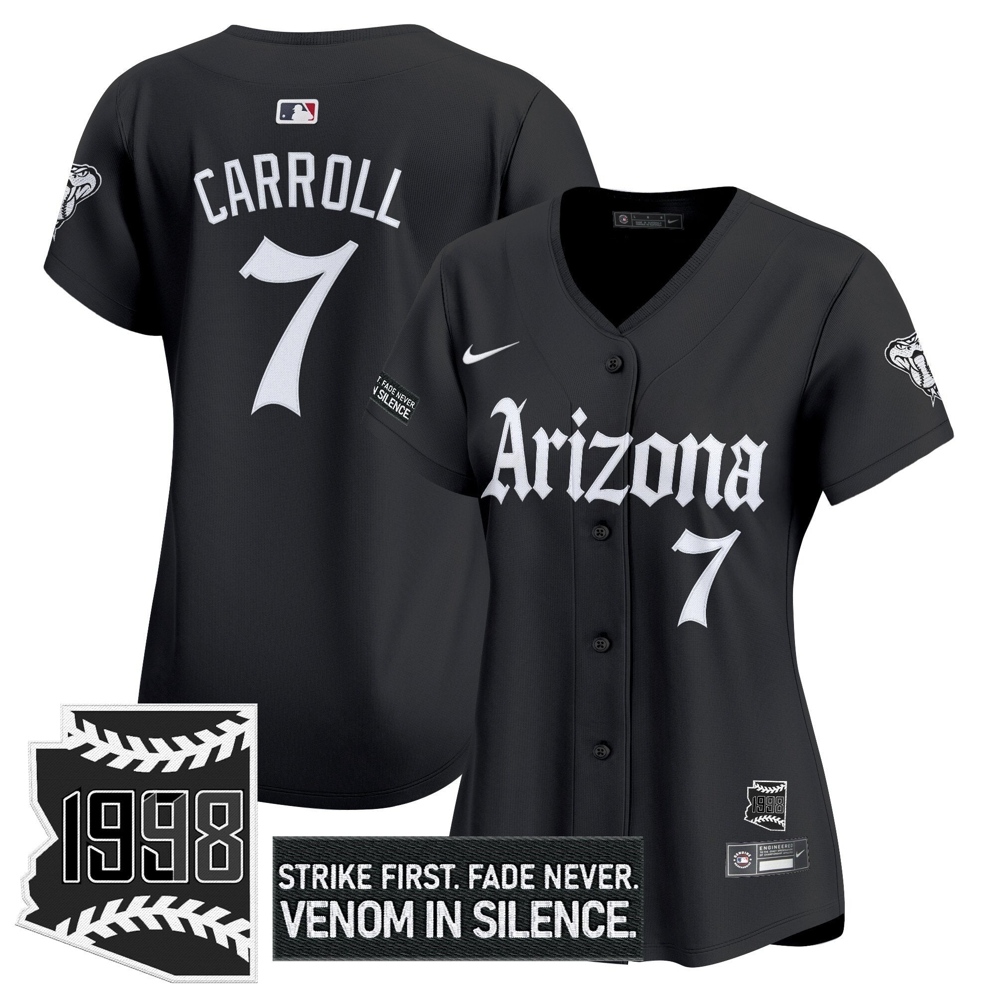 Women's ARI 'Gothic Desert Fang Edition' Vapor Premier Limited Jersey - Stitched