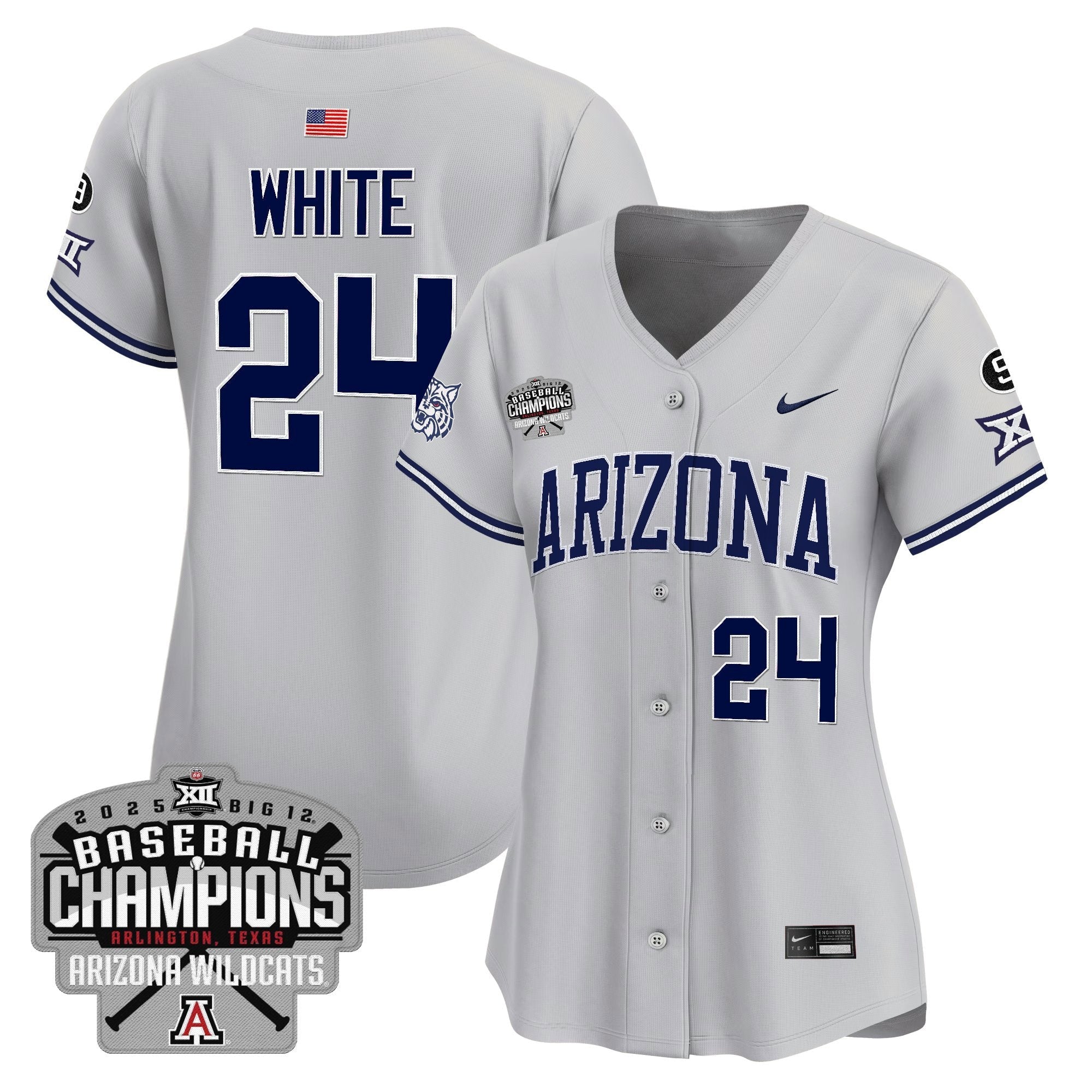 Women's ARIZ 2025 Big 12 Champions Vapor Premier Limited Jersey - Stitched