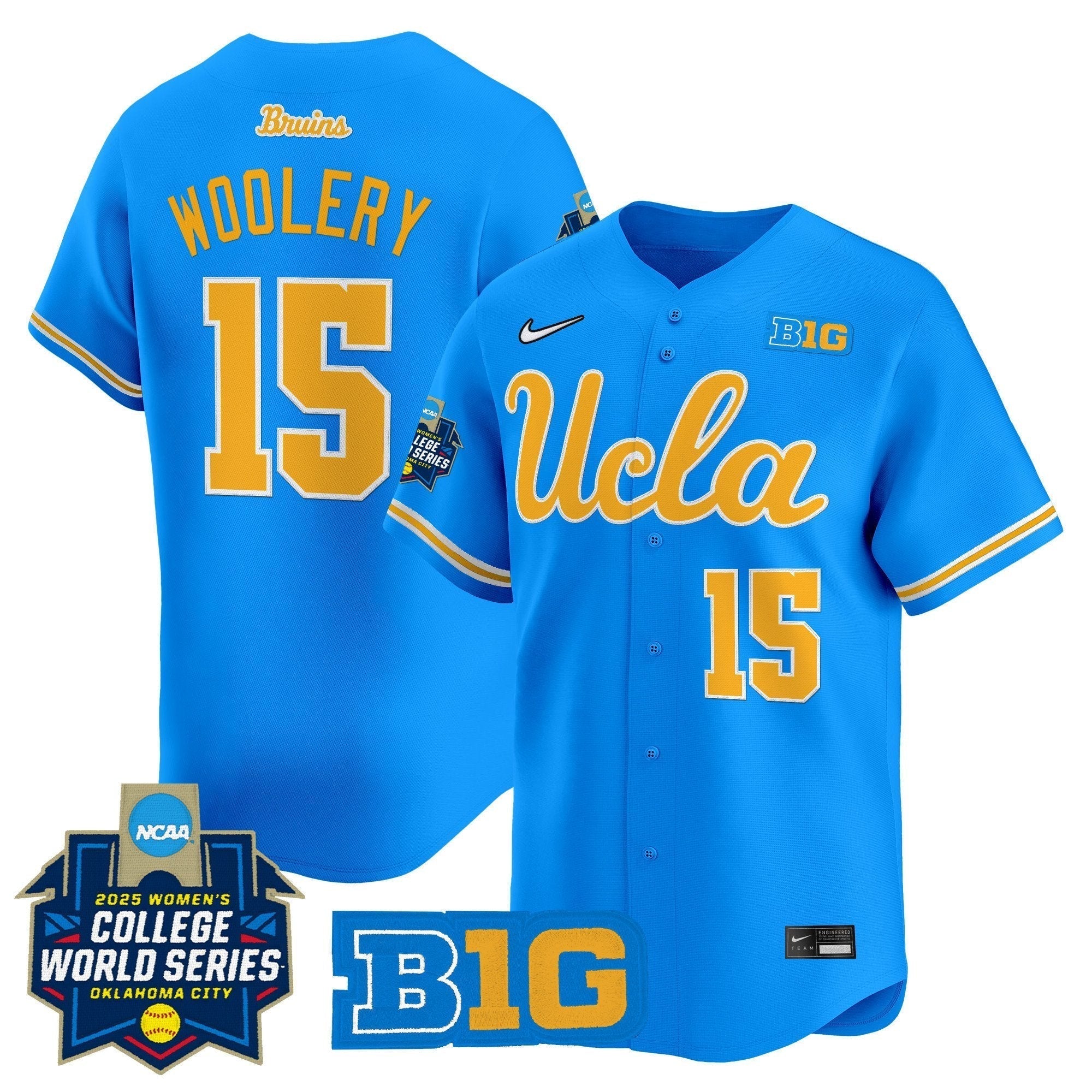 UCLA Softball 2025 World Series (WCWS) Vapor Premier Limited Jersey - Stitched