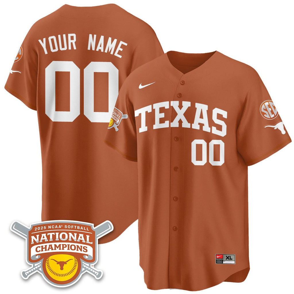 TEX Softball 2025 World Series Champions Limited Jersey - Stitched