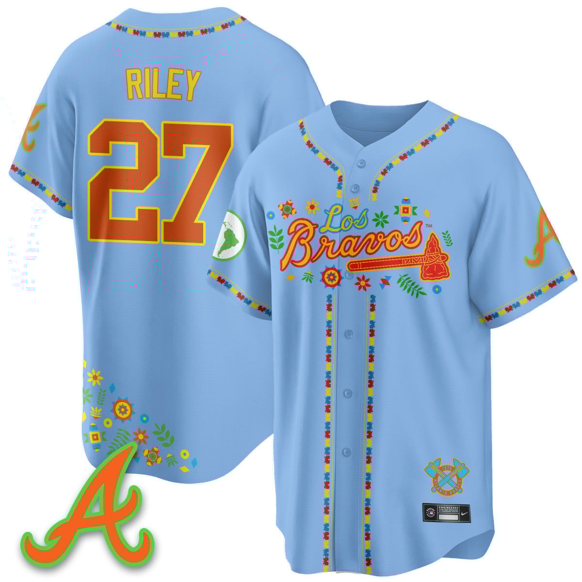 Atlanta Braves 2025 "Los Bravos" Jersey - All Stitched